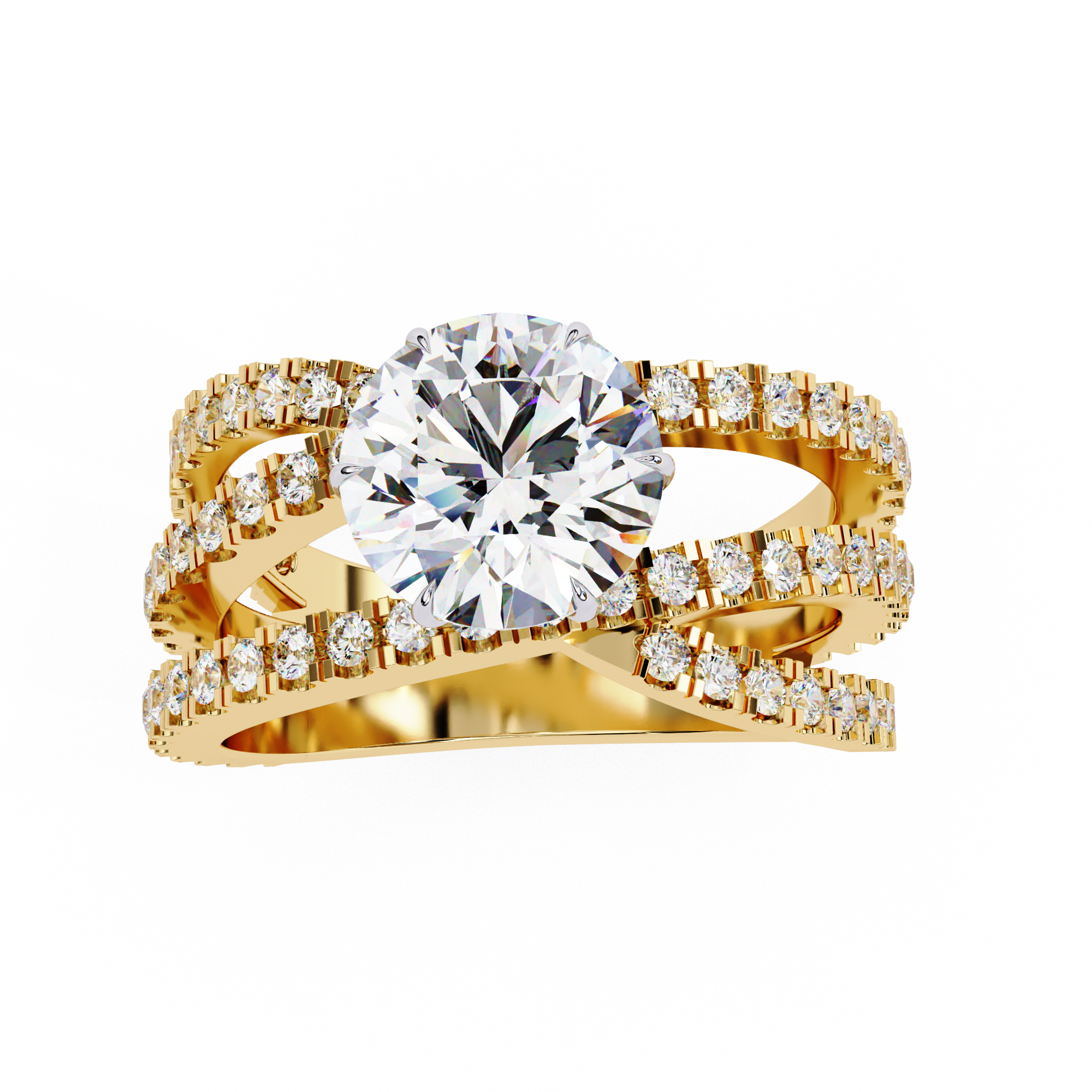 1.63 carat round rings