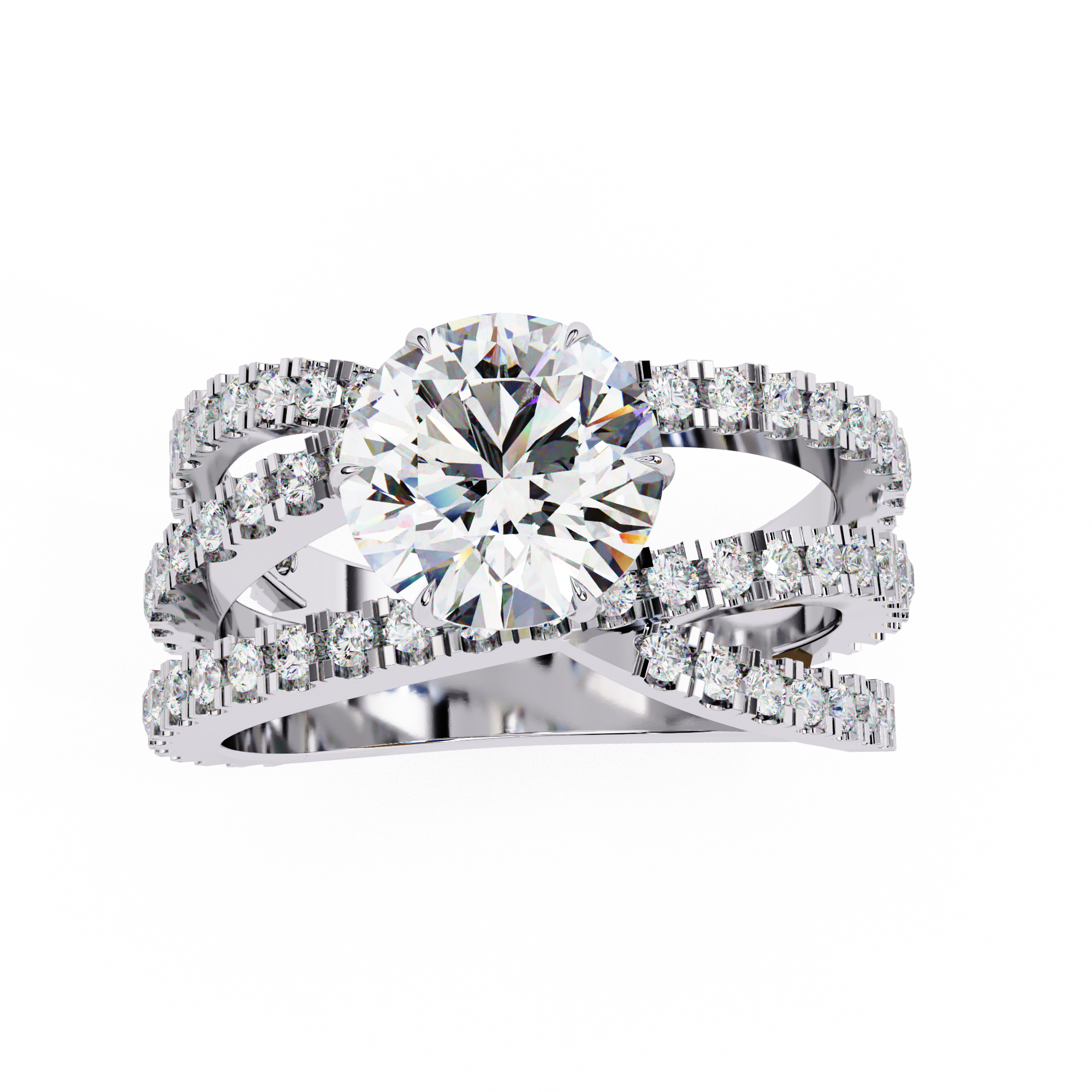 1.63 carat round rings