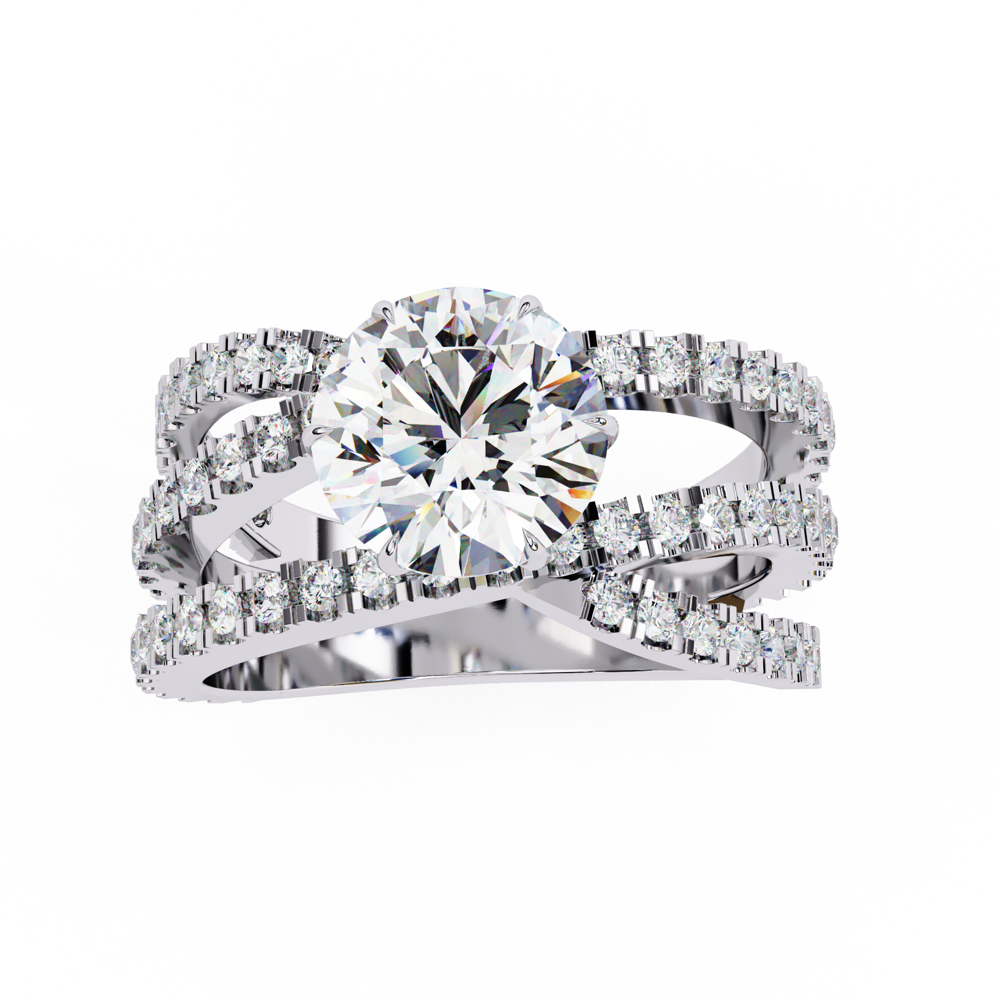 1.63 ct Radiant Round Ring 9k