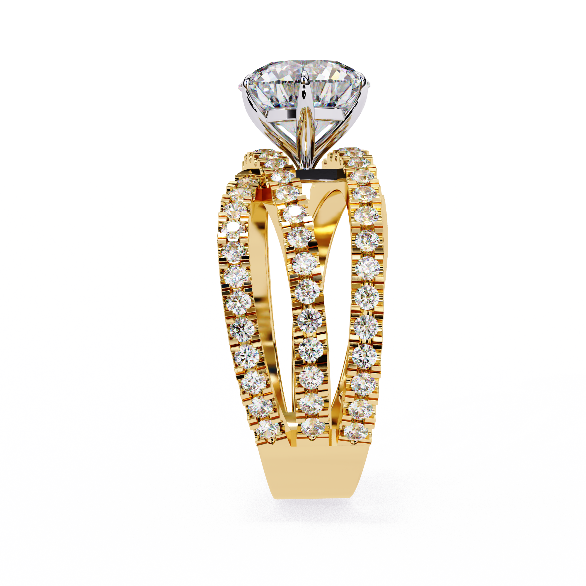 1.63 ct Radiant Round Ring 9k