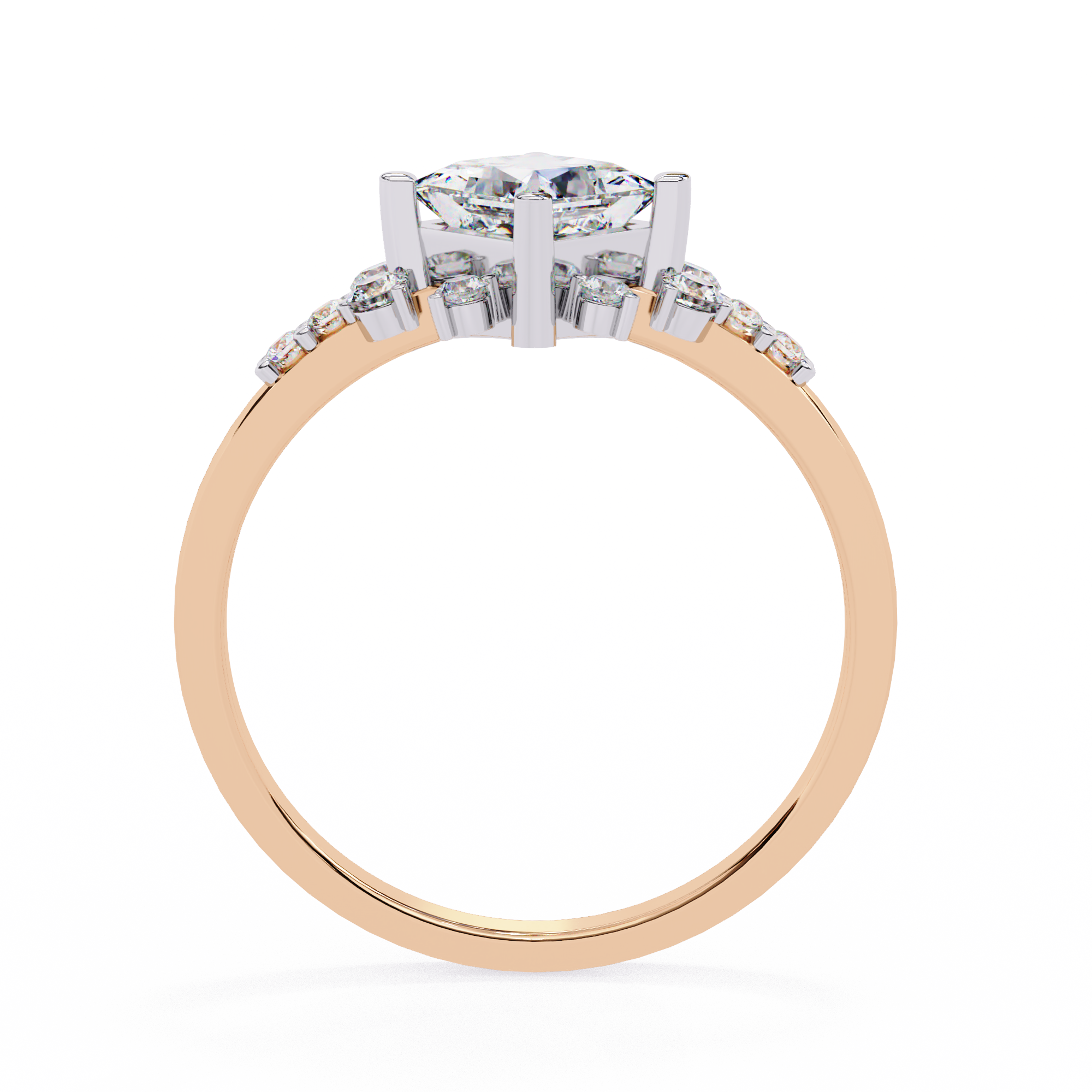 1.01 ct Lustrous Crown Ring 9k