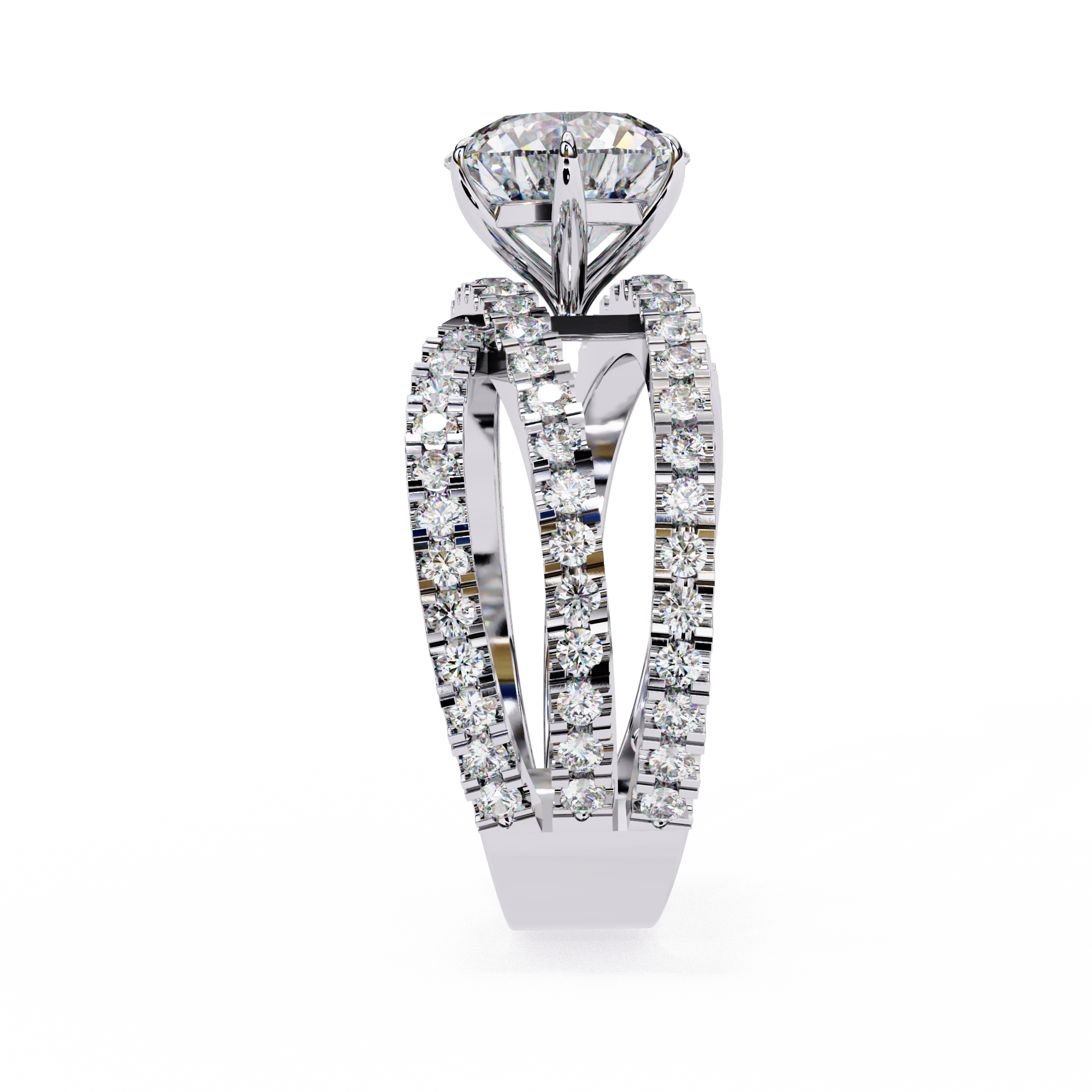 1.63 ct Radiant Round Ring 9k