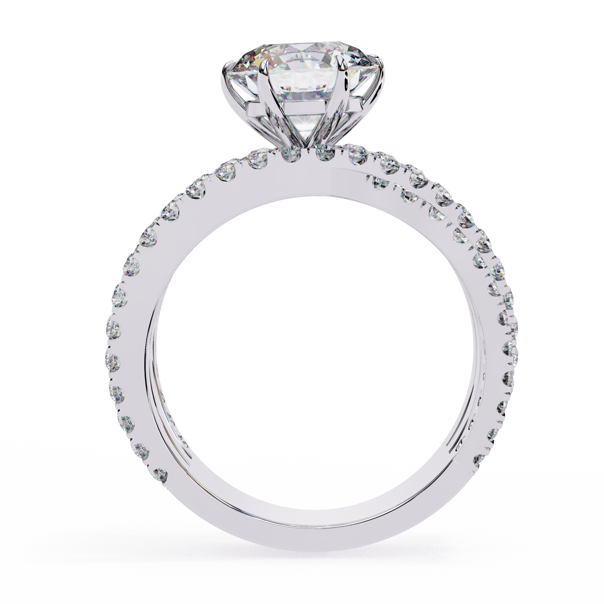 1.63 ct Radiant Round Ring 9k
