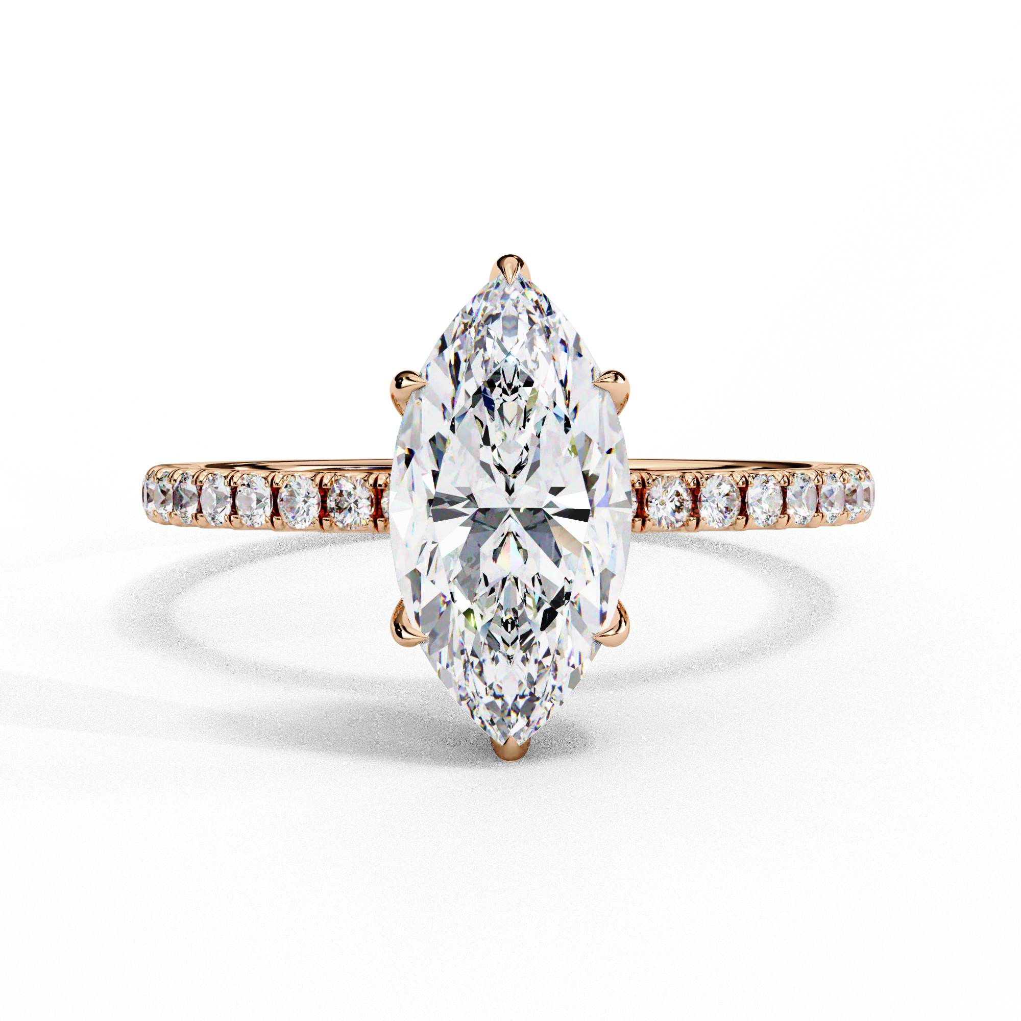 1.72 carat marquise round rings