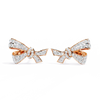 0.96 CT DAINTY BOW EARRING 18K
