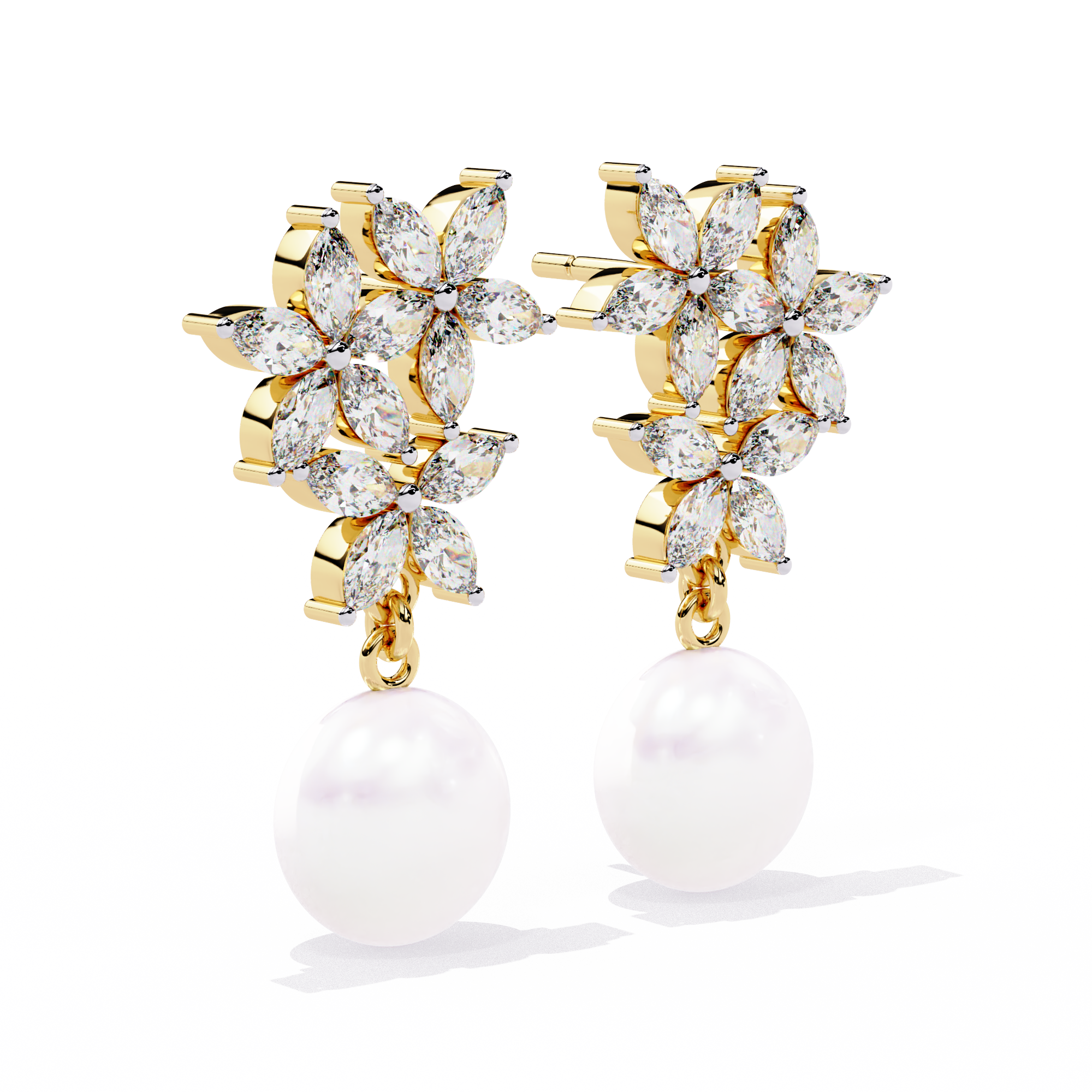 2.39 CT CELESTIAL BLOSSOM EARRING 9k