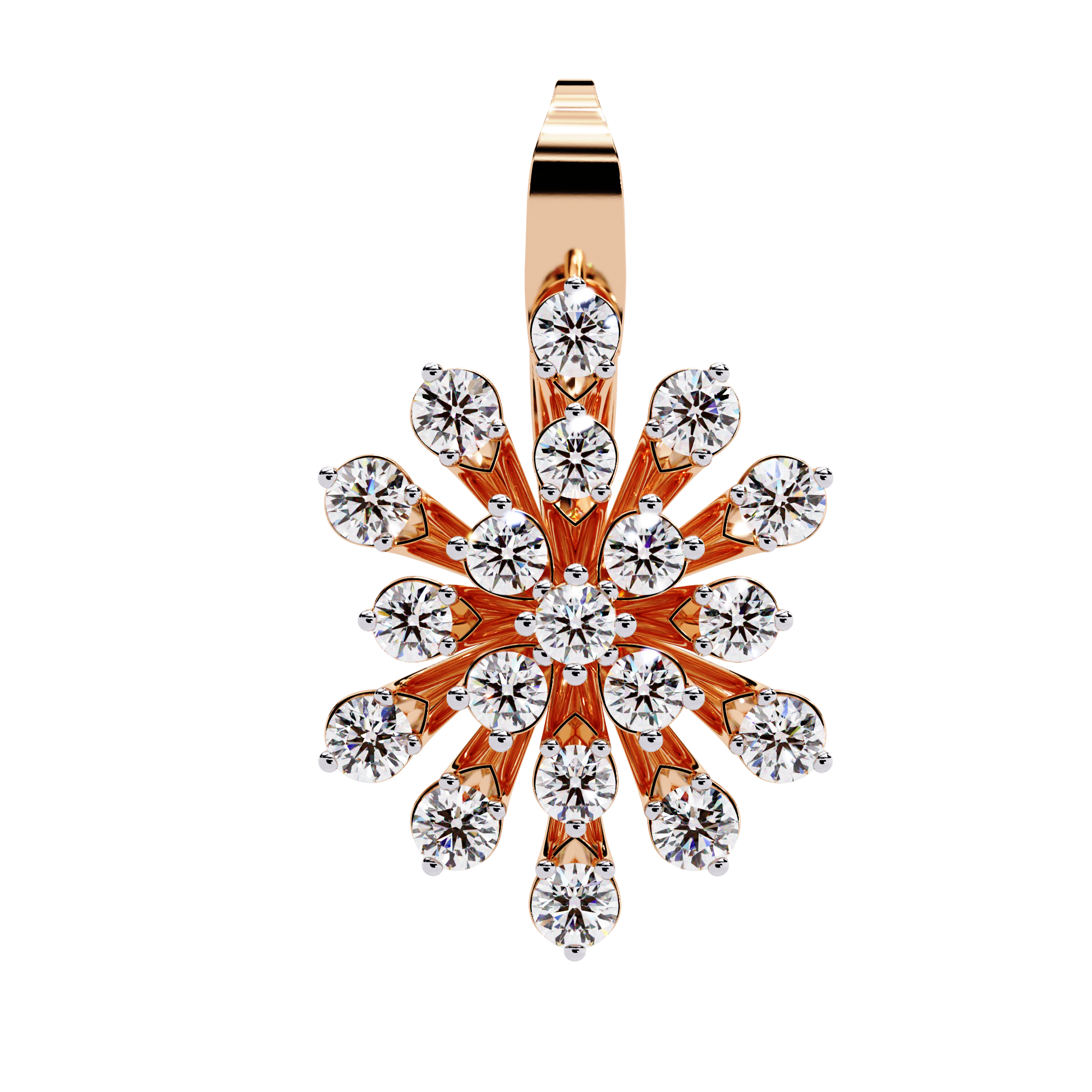 1.75 CT STELLAR BLOOM EARRING 9k