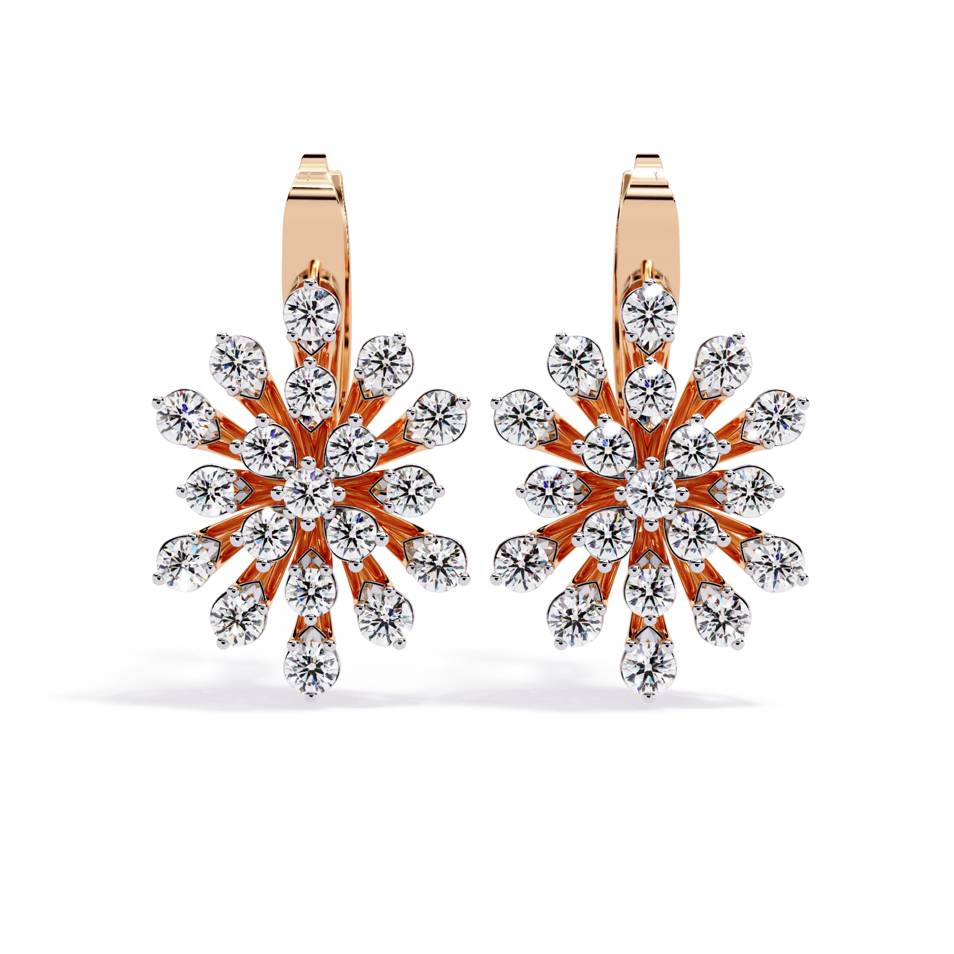 1.75 CT STELLAR BLOOM EARRING 9k