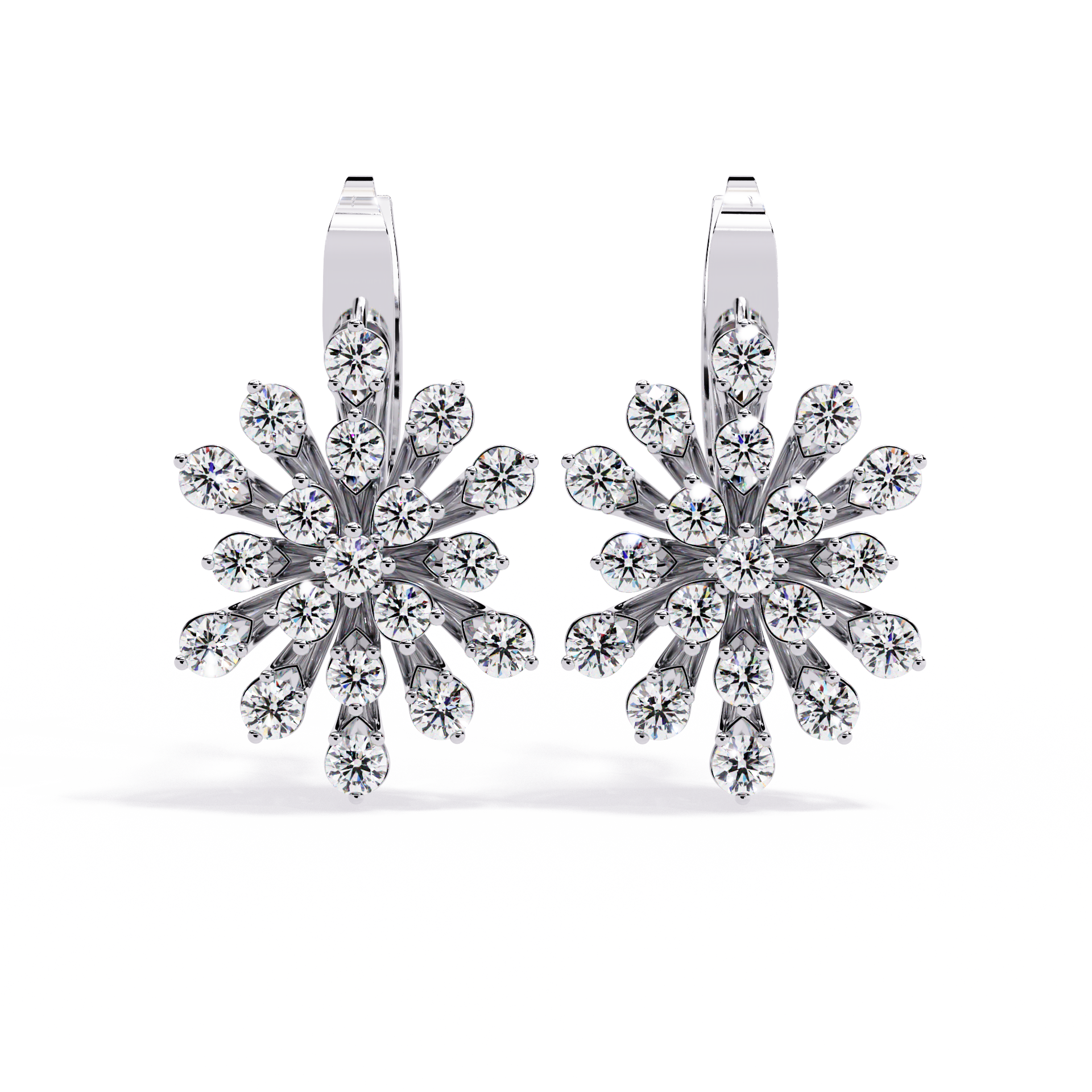 1.75 CT STELLAR BLOOM EARRING 9k