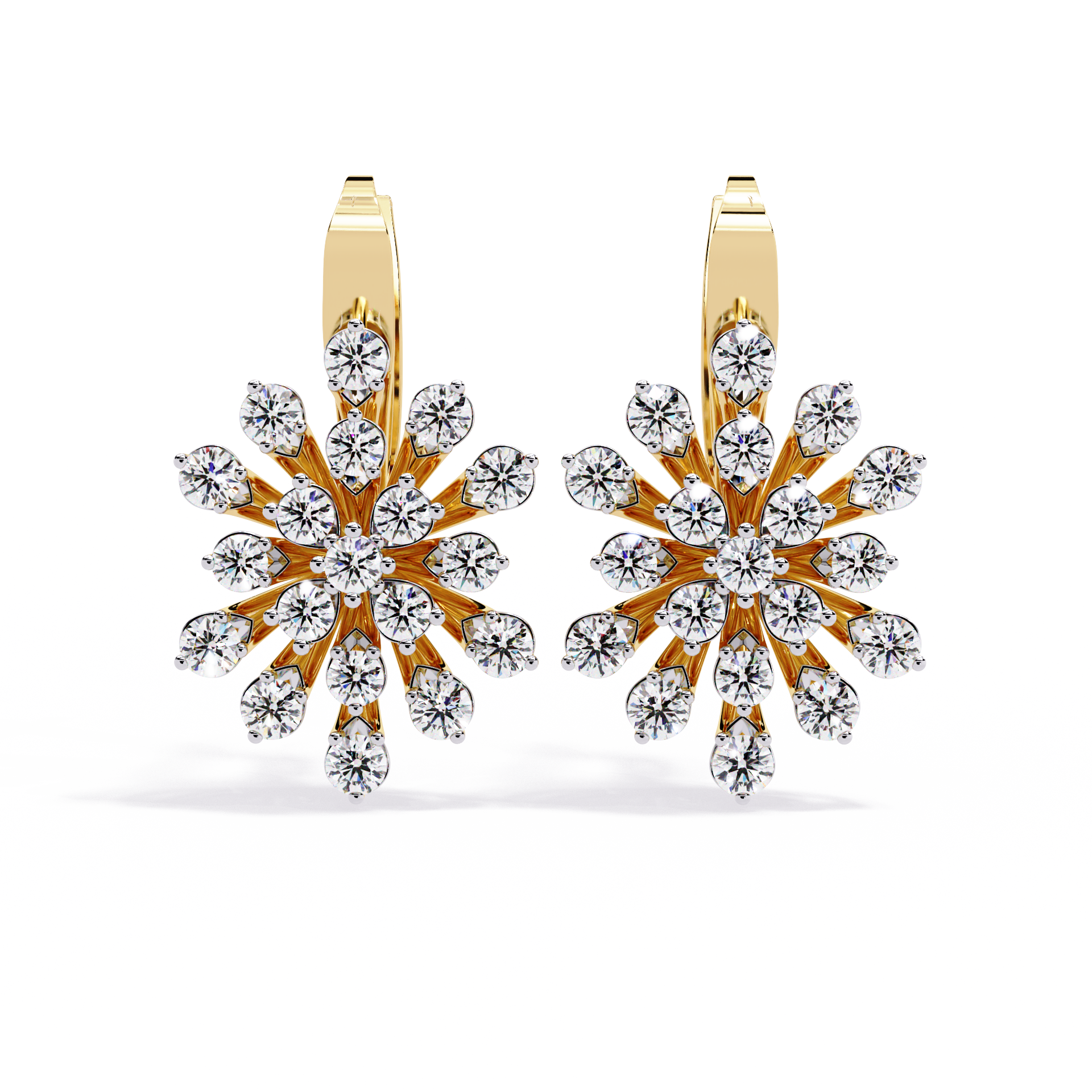 1.75 CT STELLAR BLOOM EARRING 9k