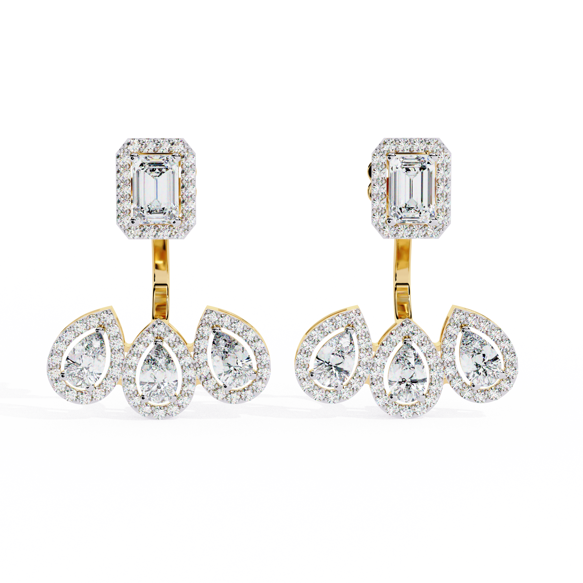 3.60 CT ROYAL RADIANCE EARRING 9k