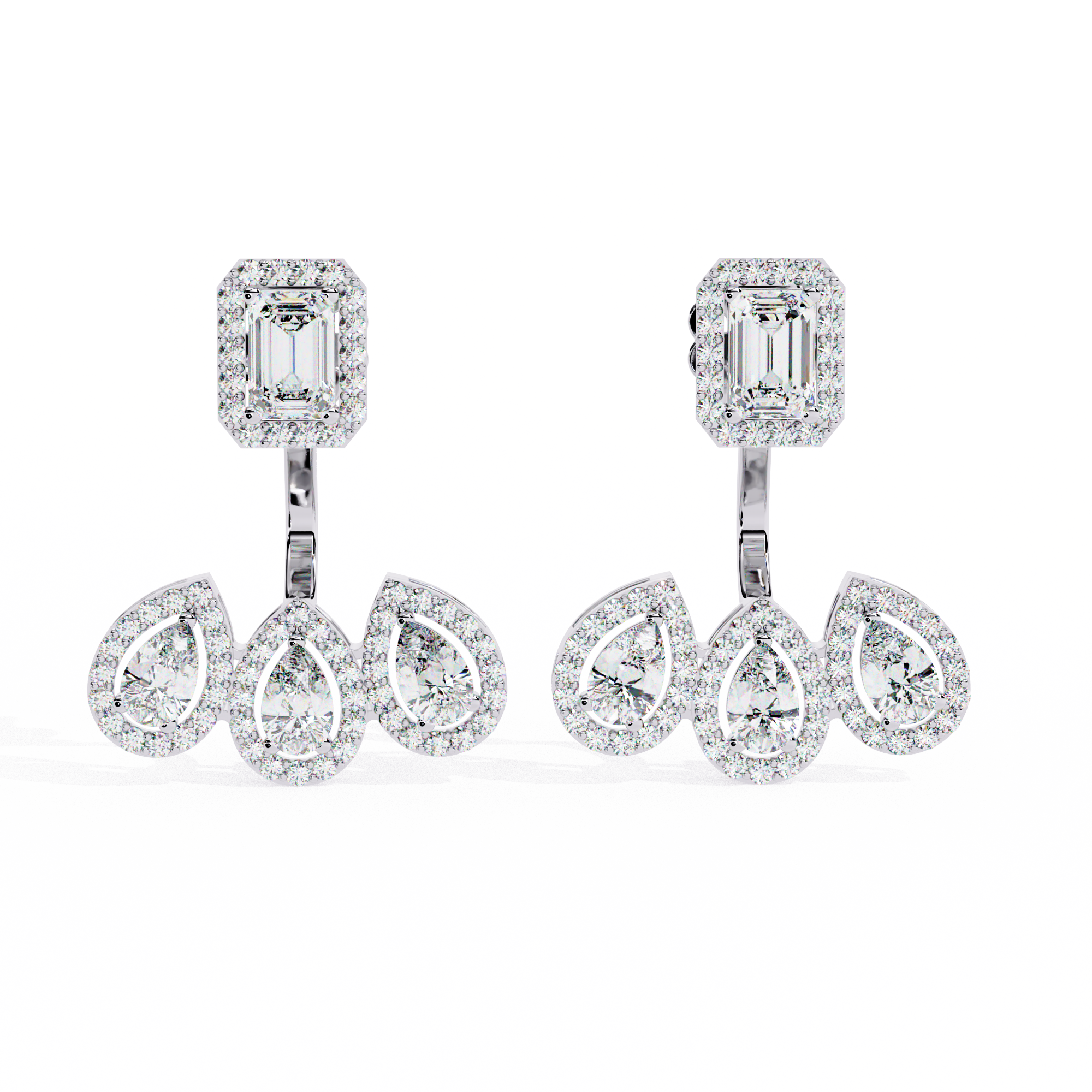 3.60 CT ROYAL RADIANCE EARRING 9k
