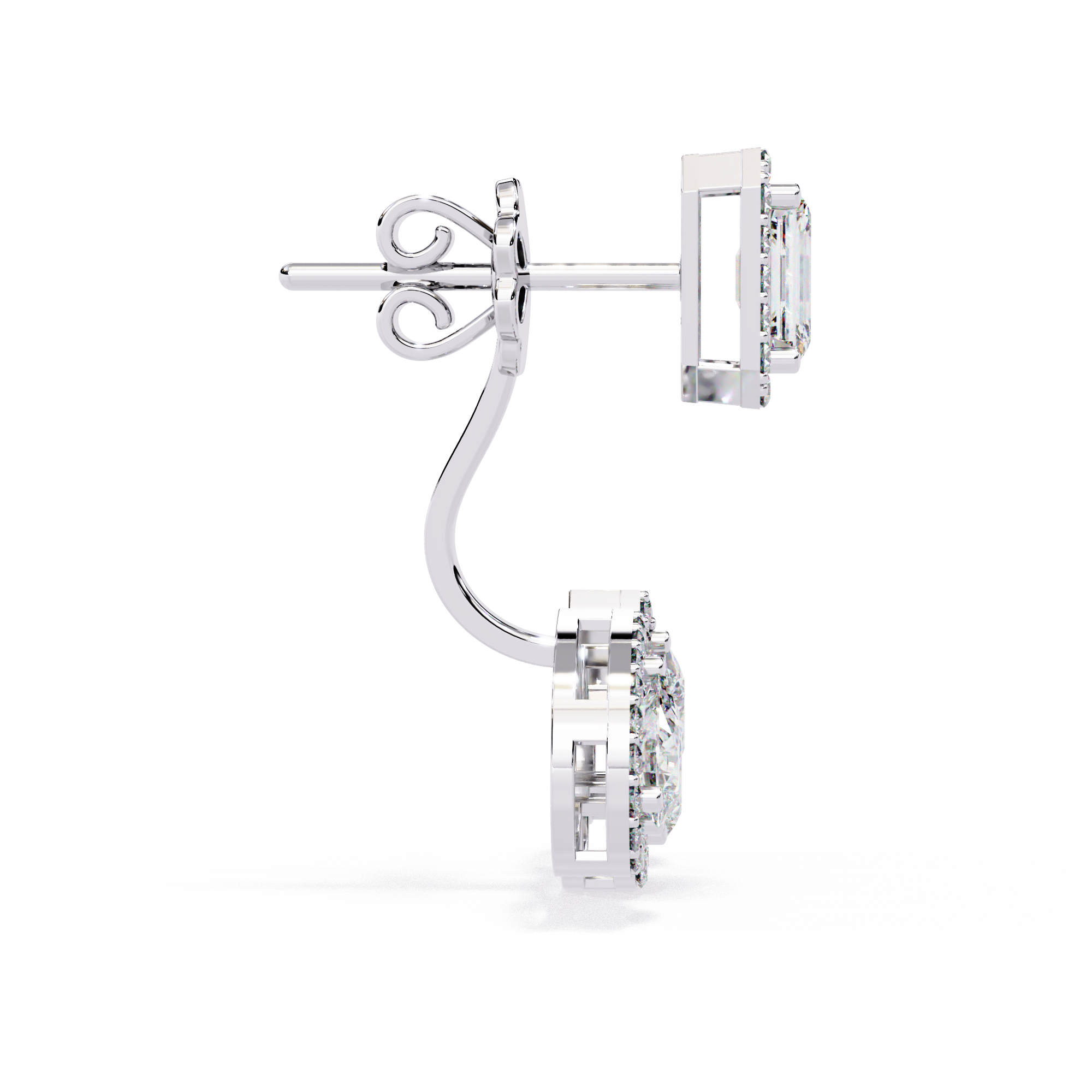 3.60 CT ROYAL RADIANCE EARRING 9k