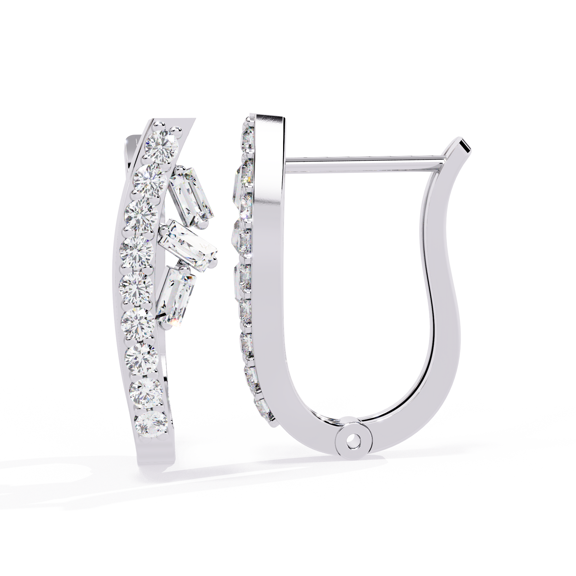 0.38 CT SPLIT GLINT EARRING 9k