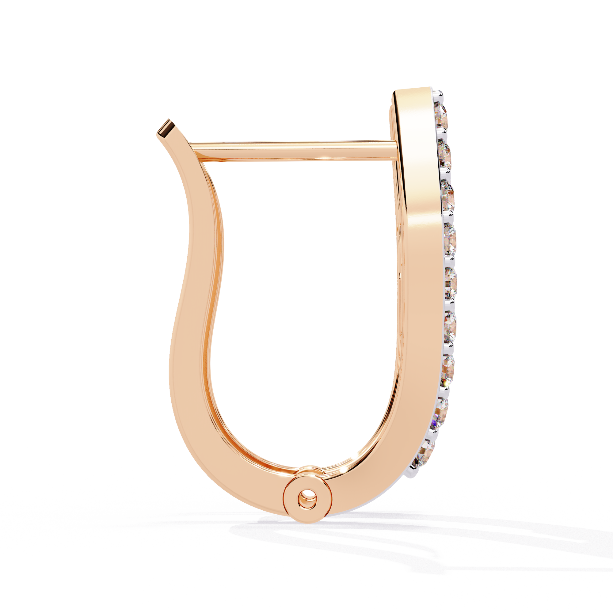 0.38 CT SPLIT GLINT EARRING 9k