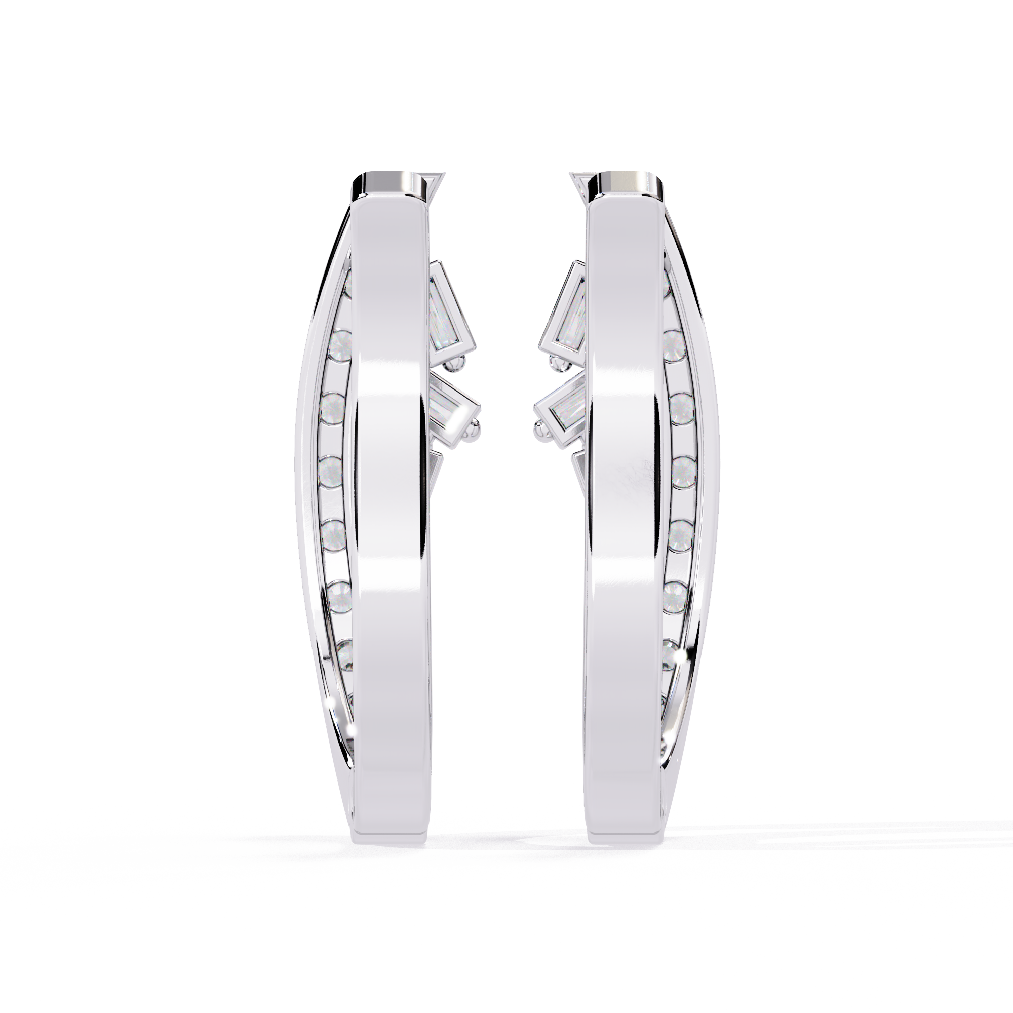 0.38 CT SPLIT GLINT EARRING 9k