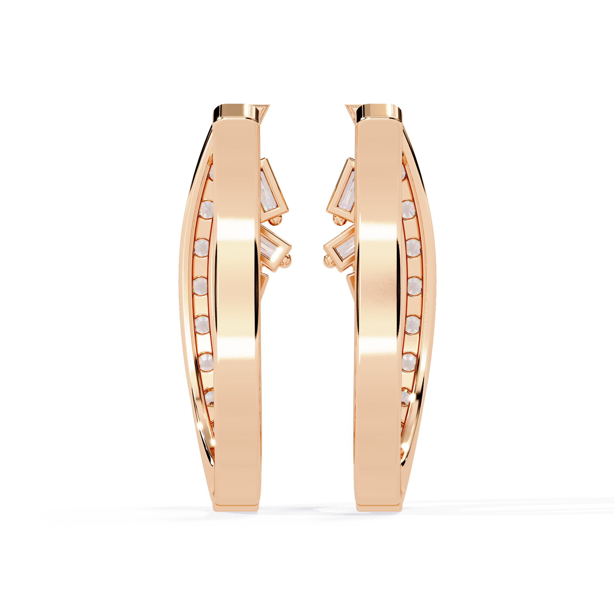 0.38 CT SPLIT GLINT EARRING 9k