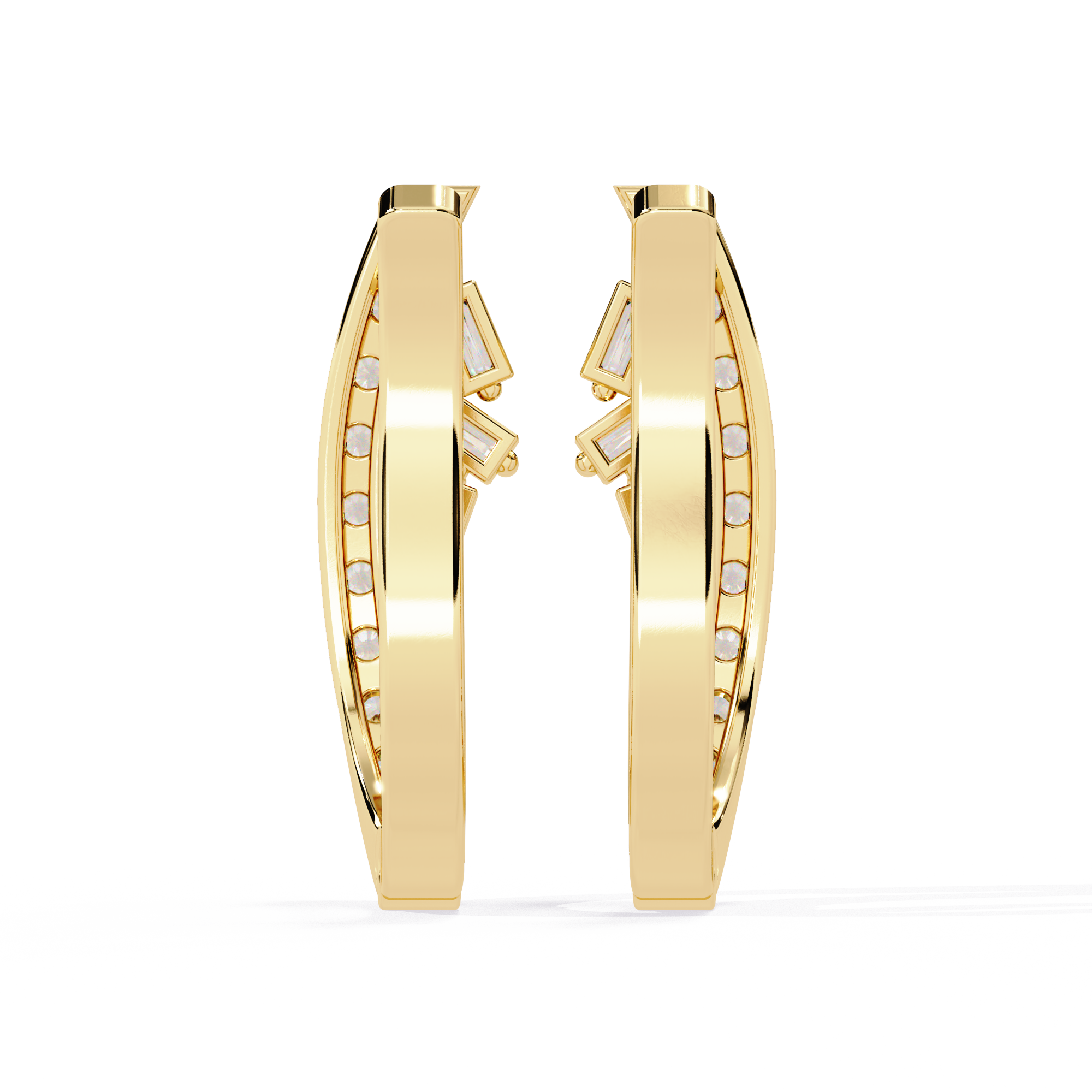 0.38 CT SPLIT GLINT EARRING 9k