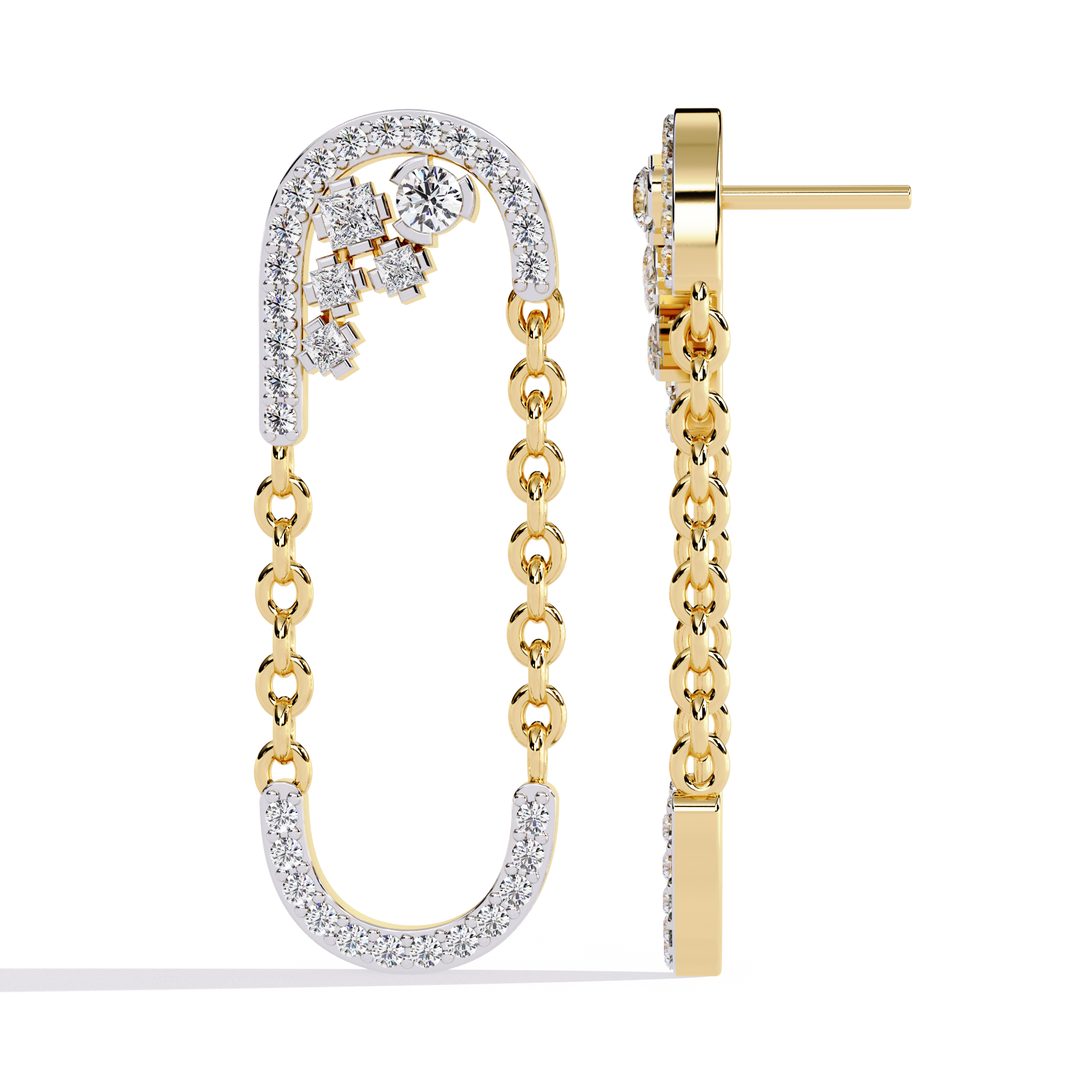 0.49 CT ETERNAL LOOP EARRING 9k