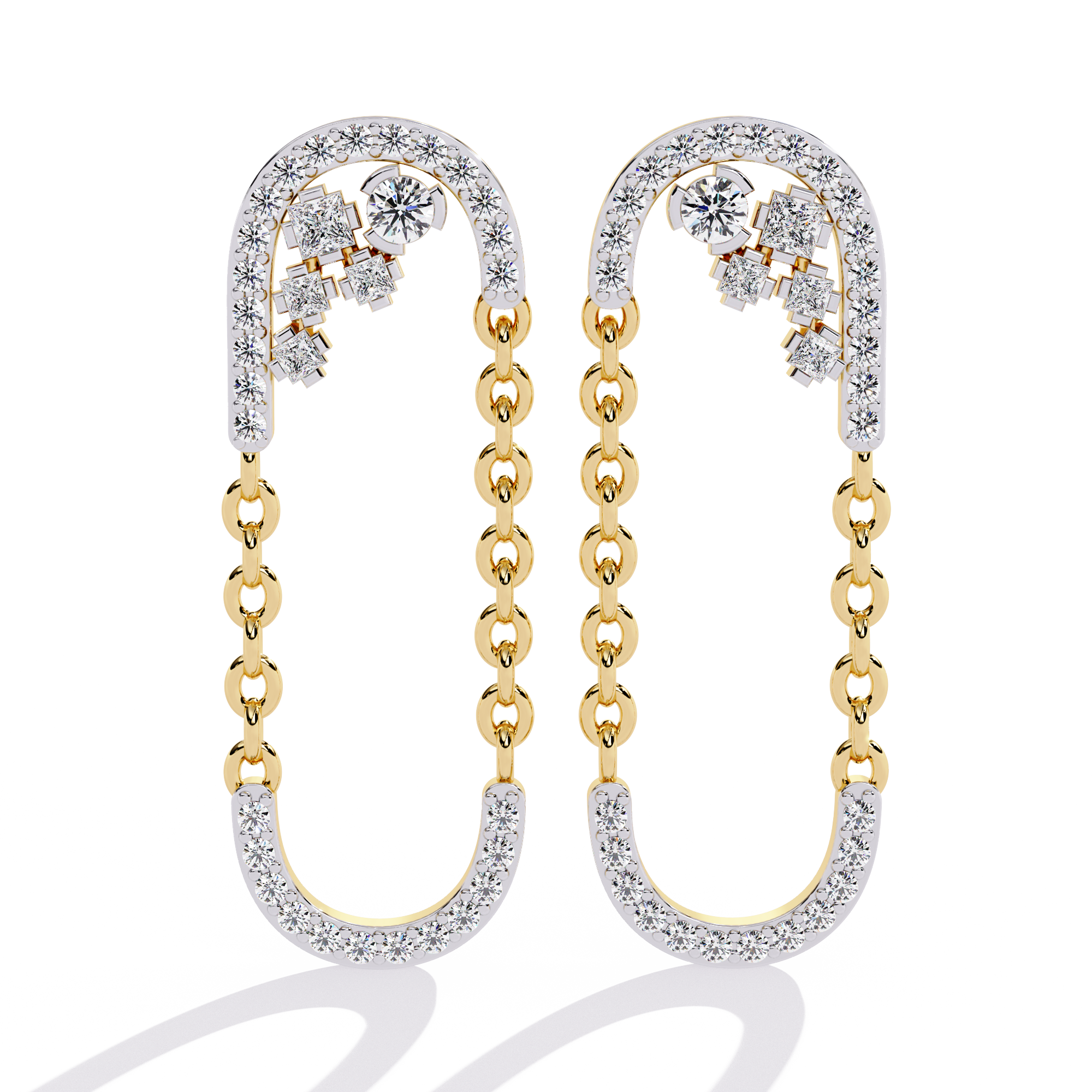 0.49 CT ETERNAL LOOP EARRING 9k