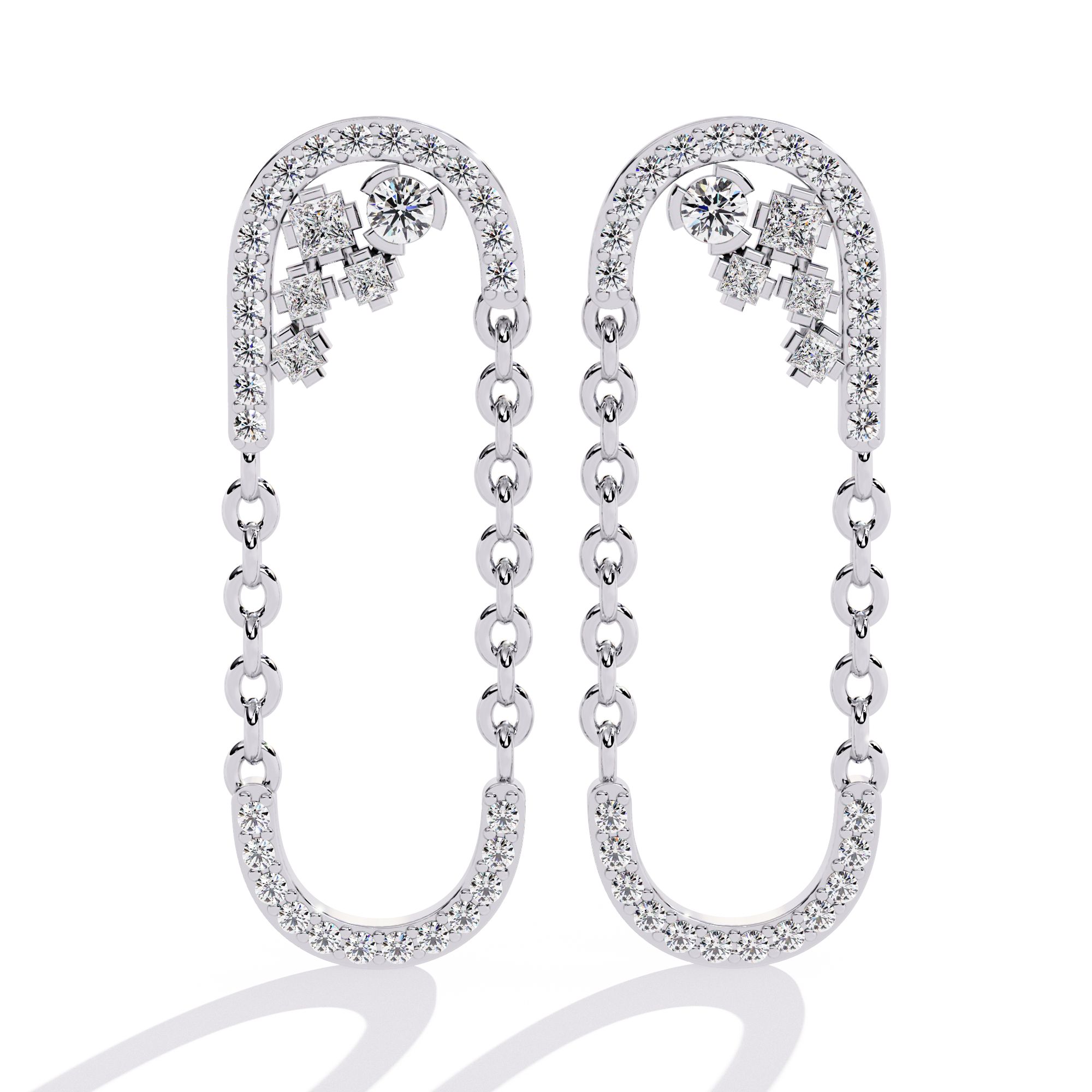 0.49 CT ETERNAL LOOP EARRING 9k