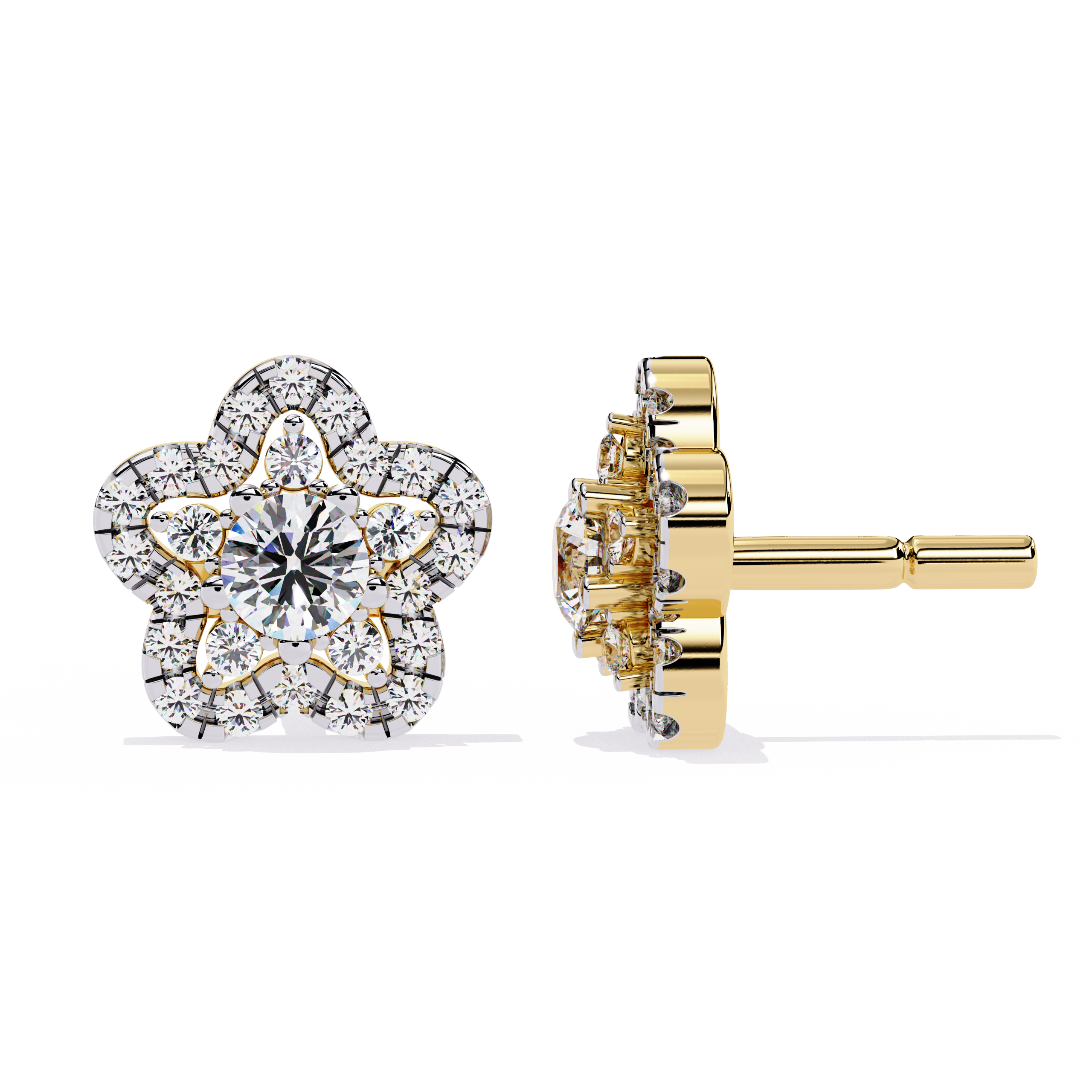 0.87 CT BLOOM AURA EARRING 9k