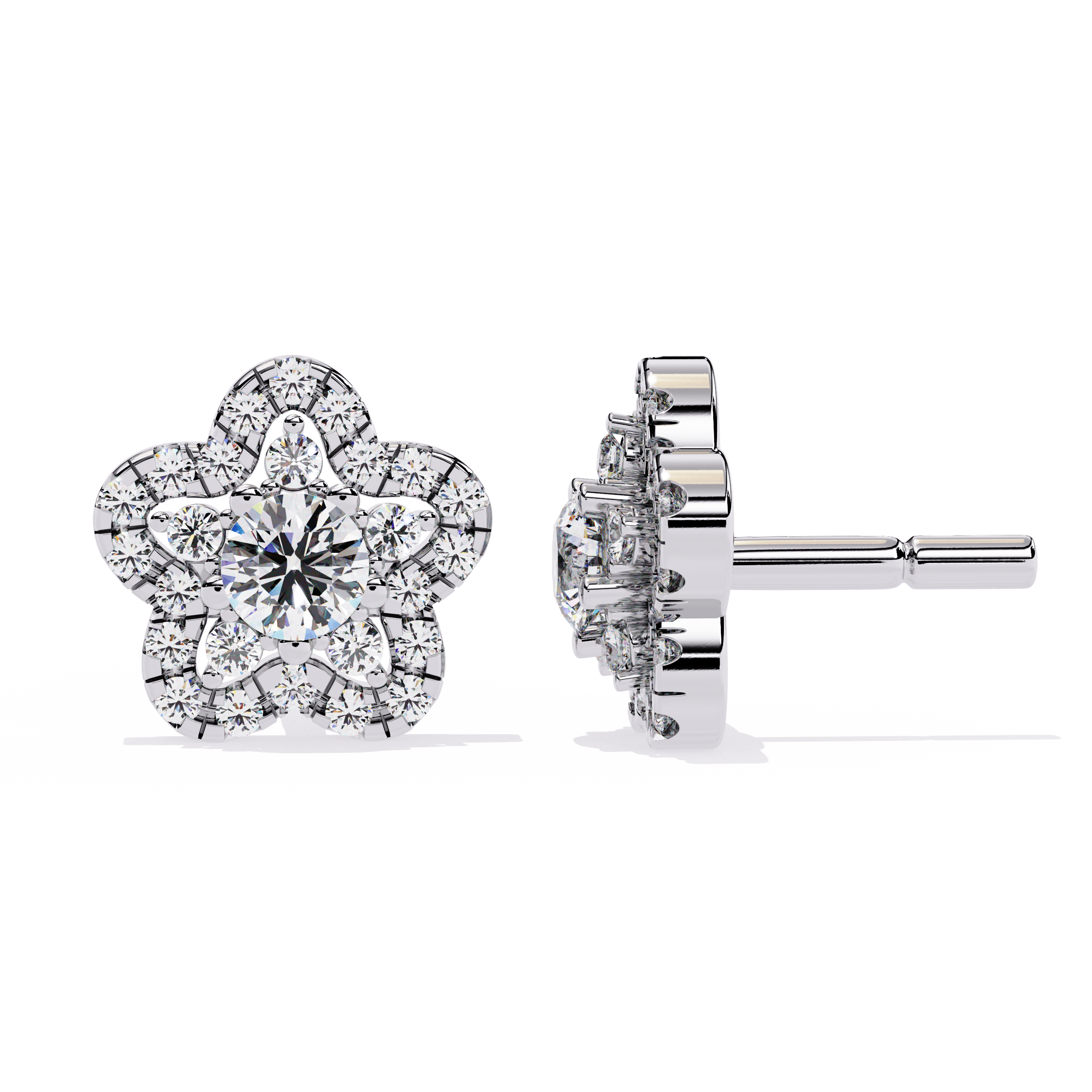 0.87 CT BLOOM AURA EARRING 9k
