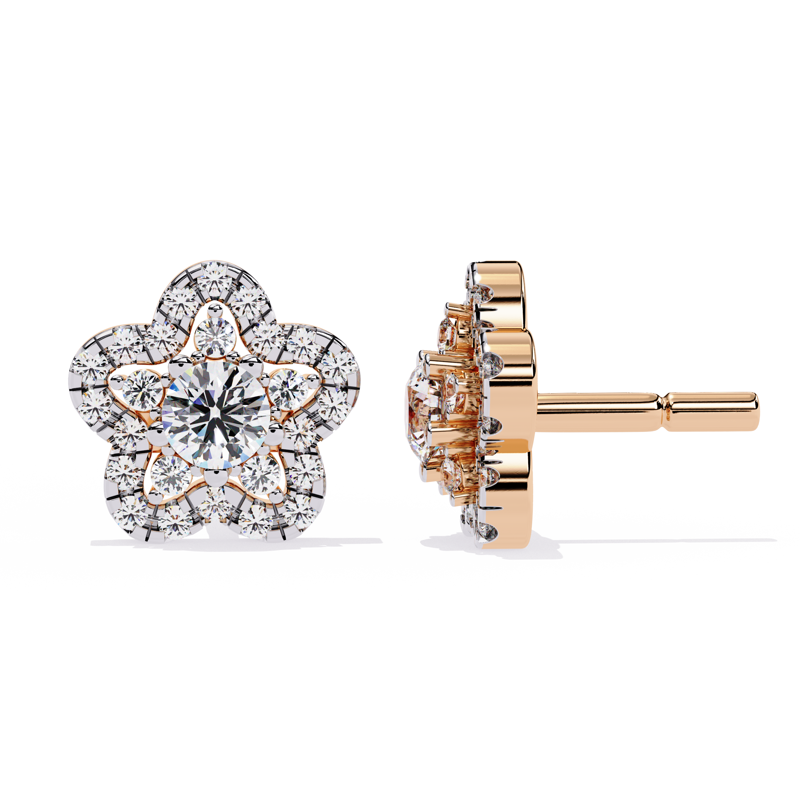 0.87 CT BLOOM AURA EARRING 9k