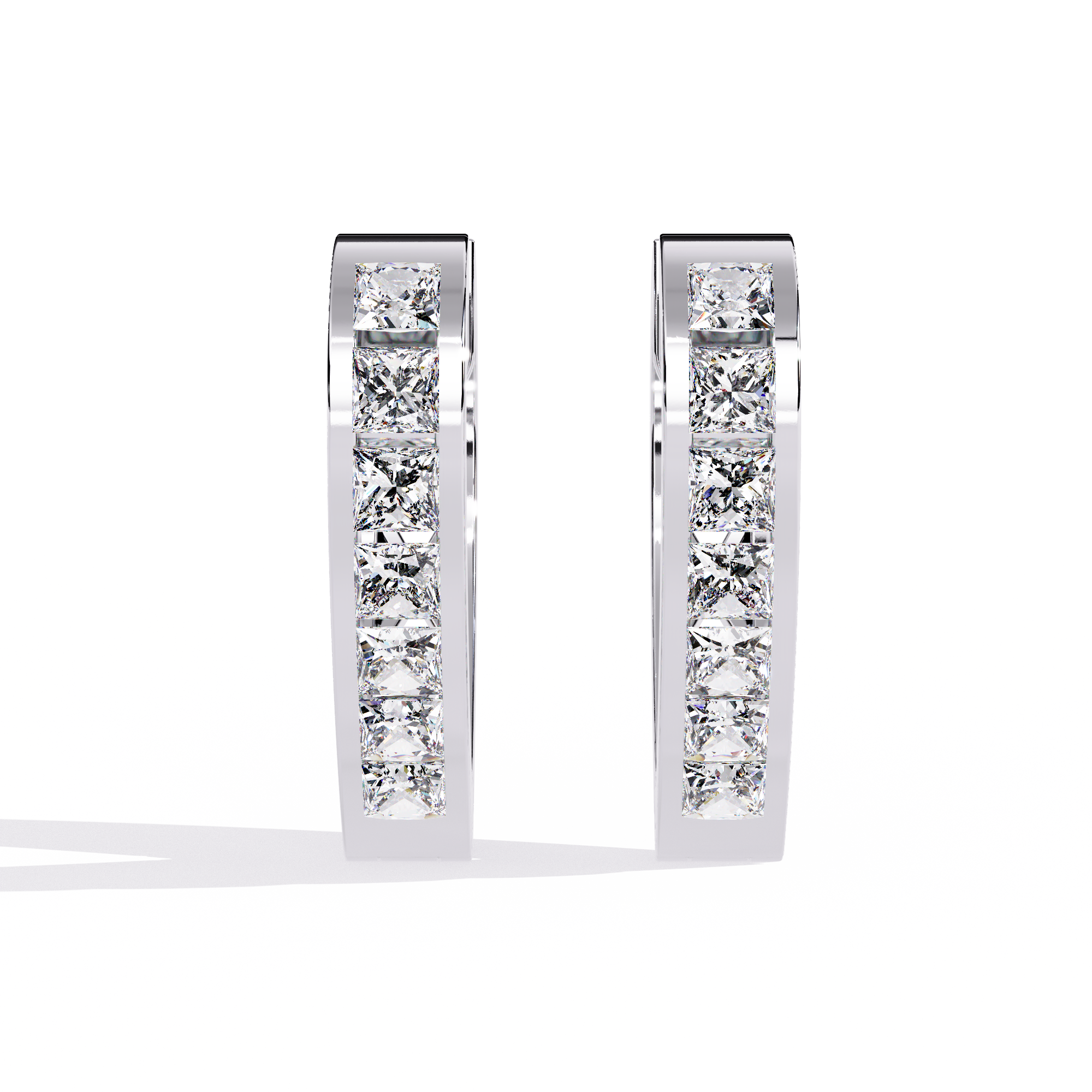 0.83 CT LOVECRAFT HOOP EARRING 9k