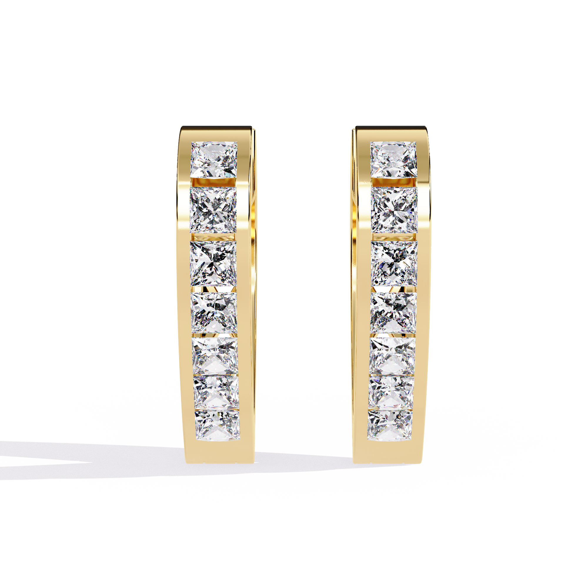 0.83 CT LOVECRAFT HOOP EARRING 9k