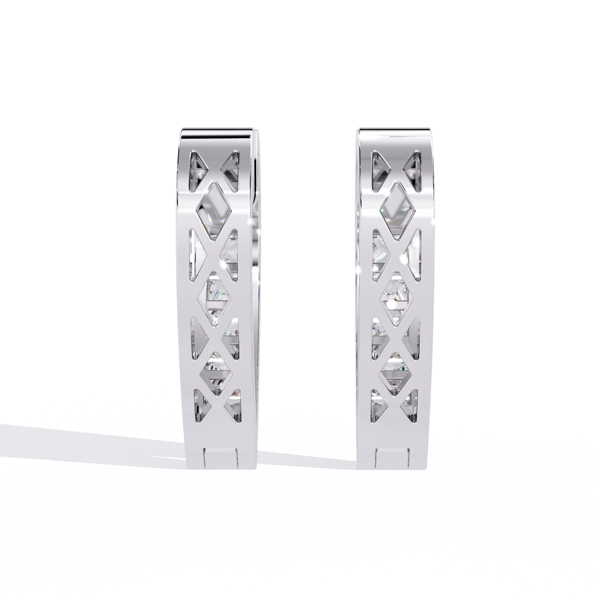 0.83 CT LOVECRAFT HOOP EARRING 9k