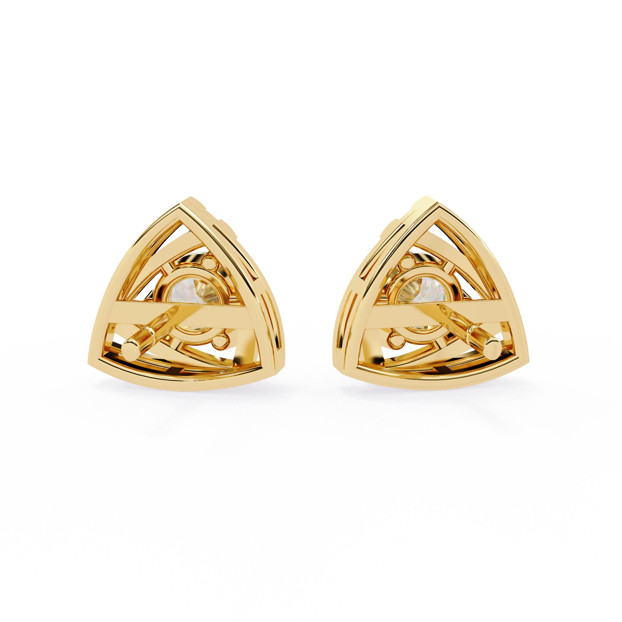 0.64 CT GOLDEN AURA EARRING 9k