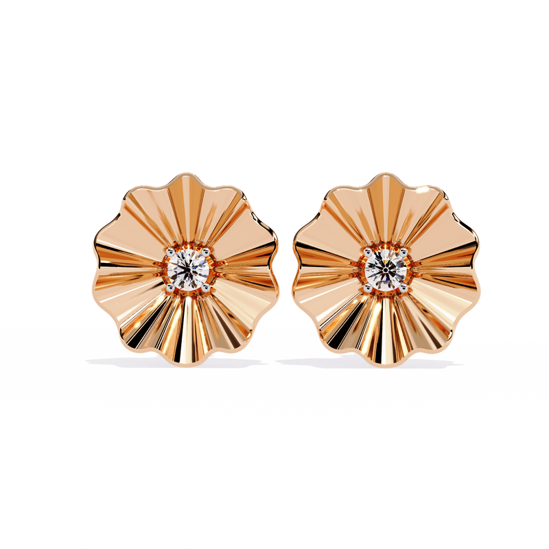 0.06 CT PETITE RAY EARRING 9k