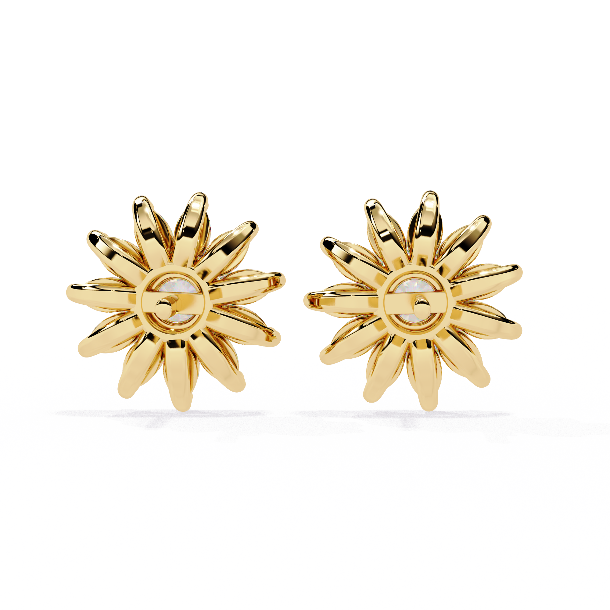 1.31 CT SOLAR BLOOM EARRING 9k