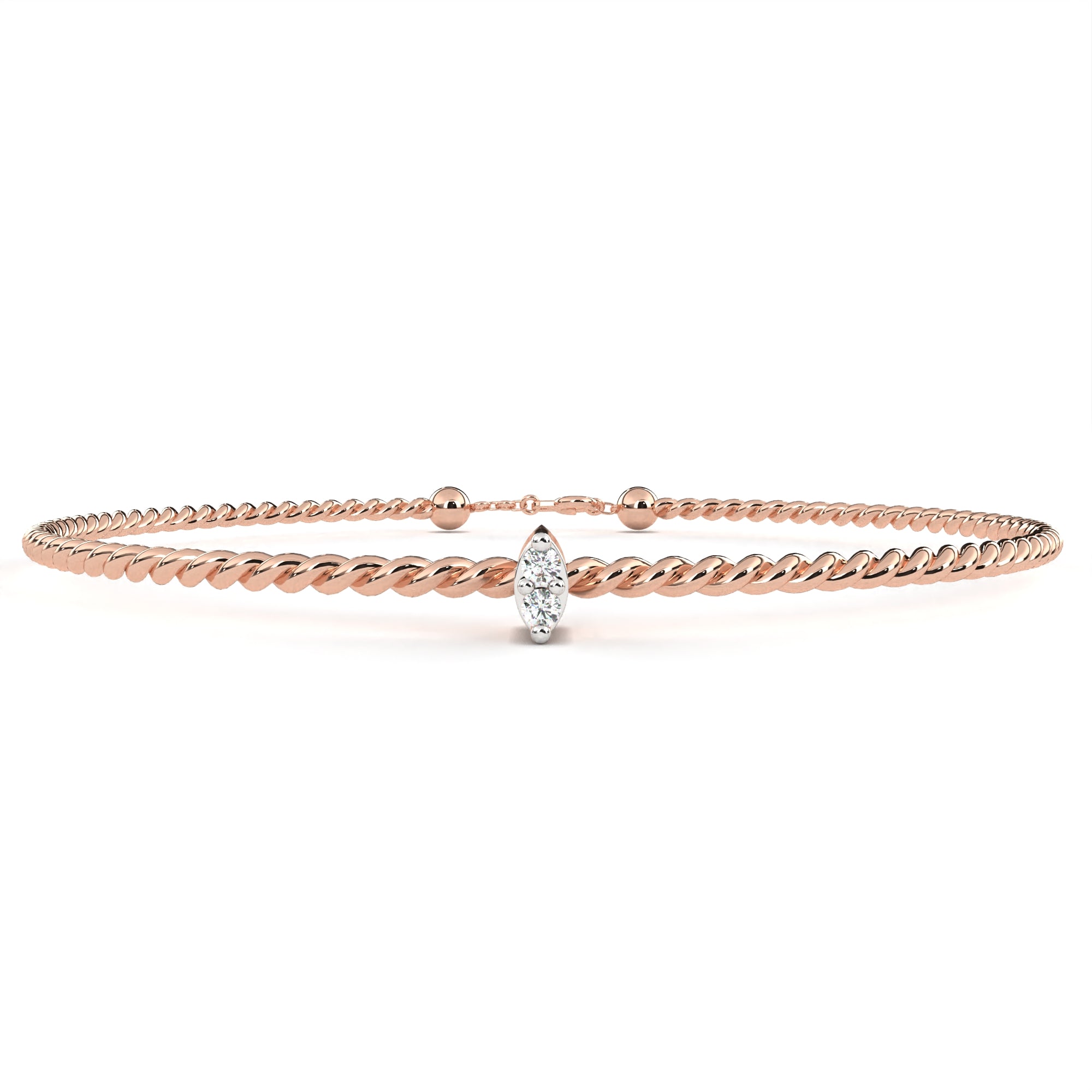 0.5 carat round diamond bracelet