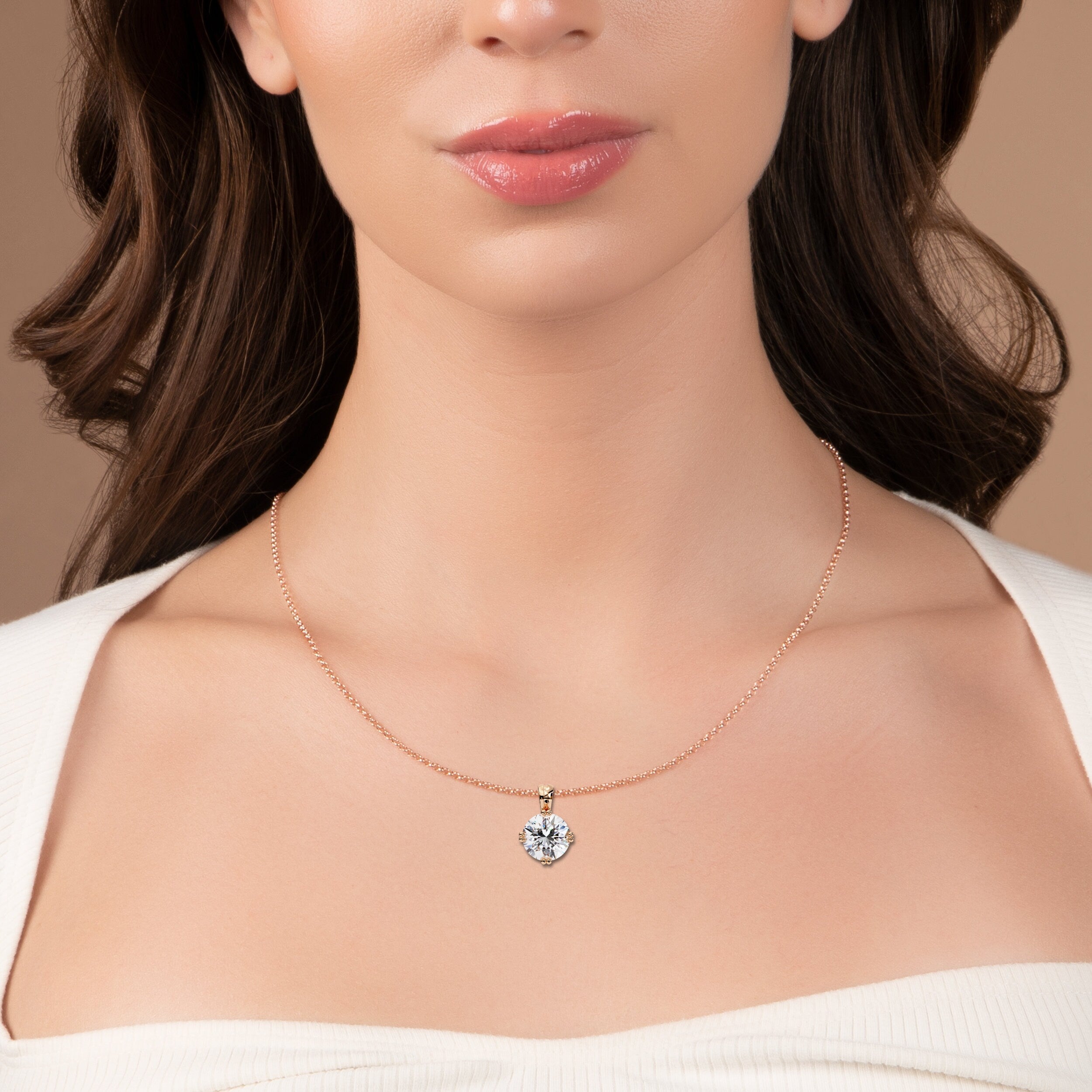 1.98 carat round pendant