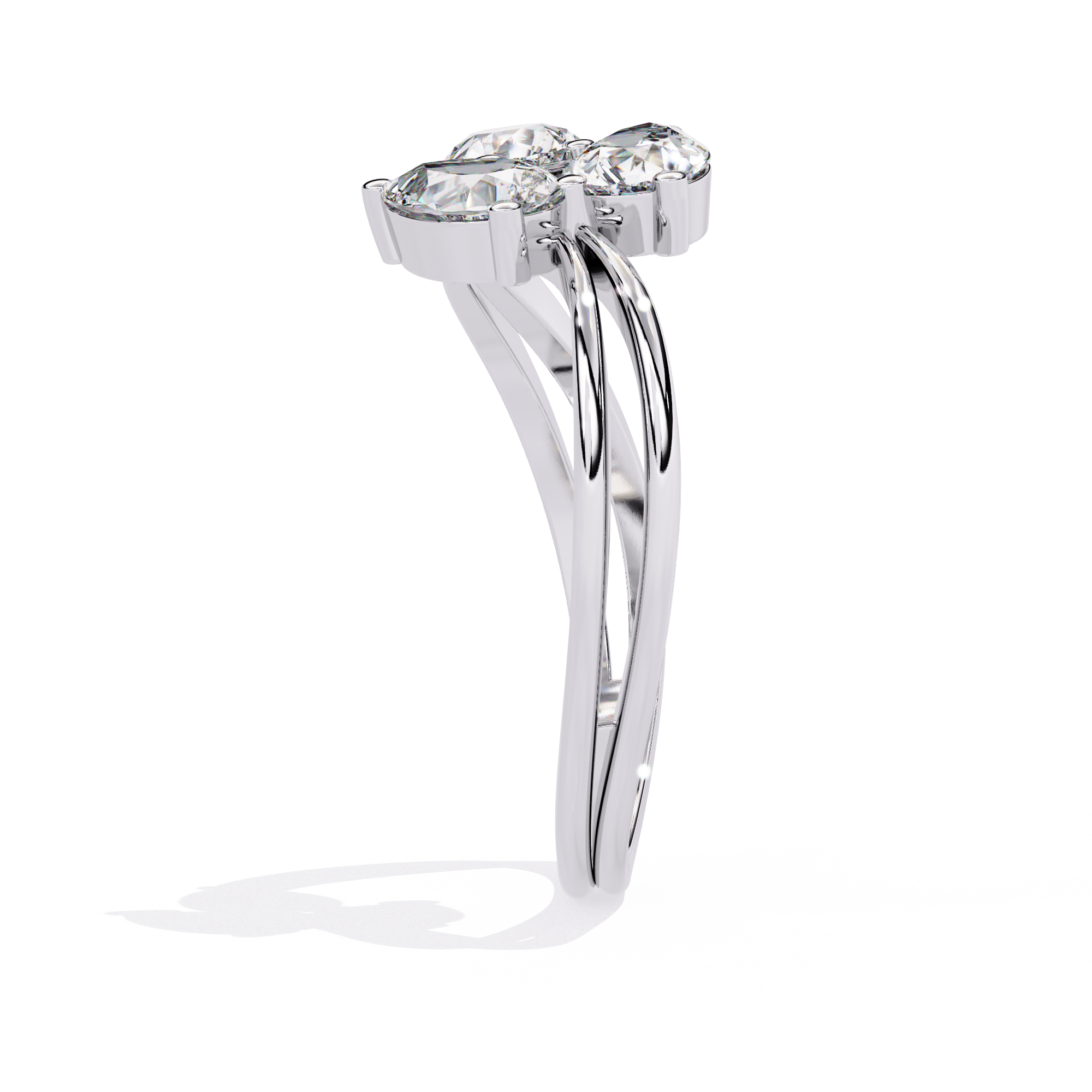1.06 CT TRINITY BLOOM BAND