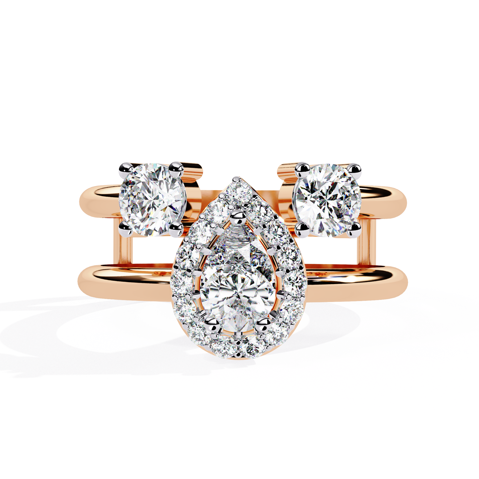1.28 CT HALO DROPLET BAND
