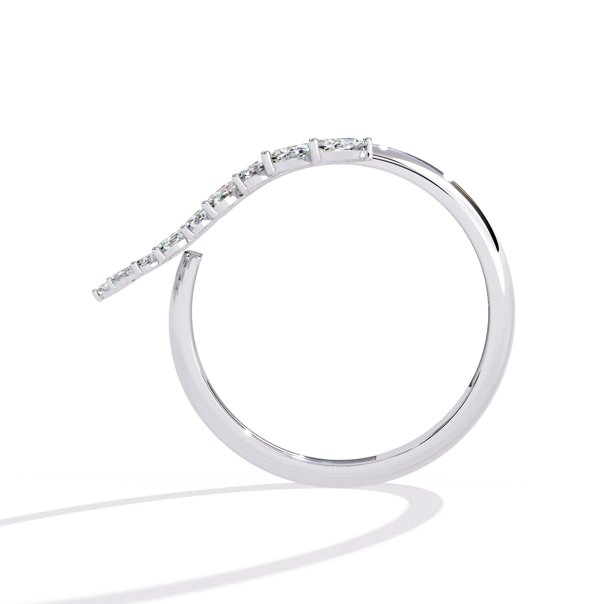 0.50 CT VERSA CASCADE BAND 18K