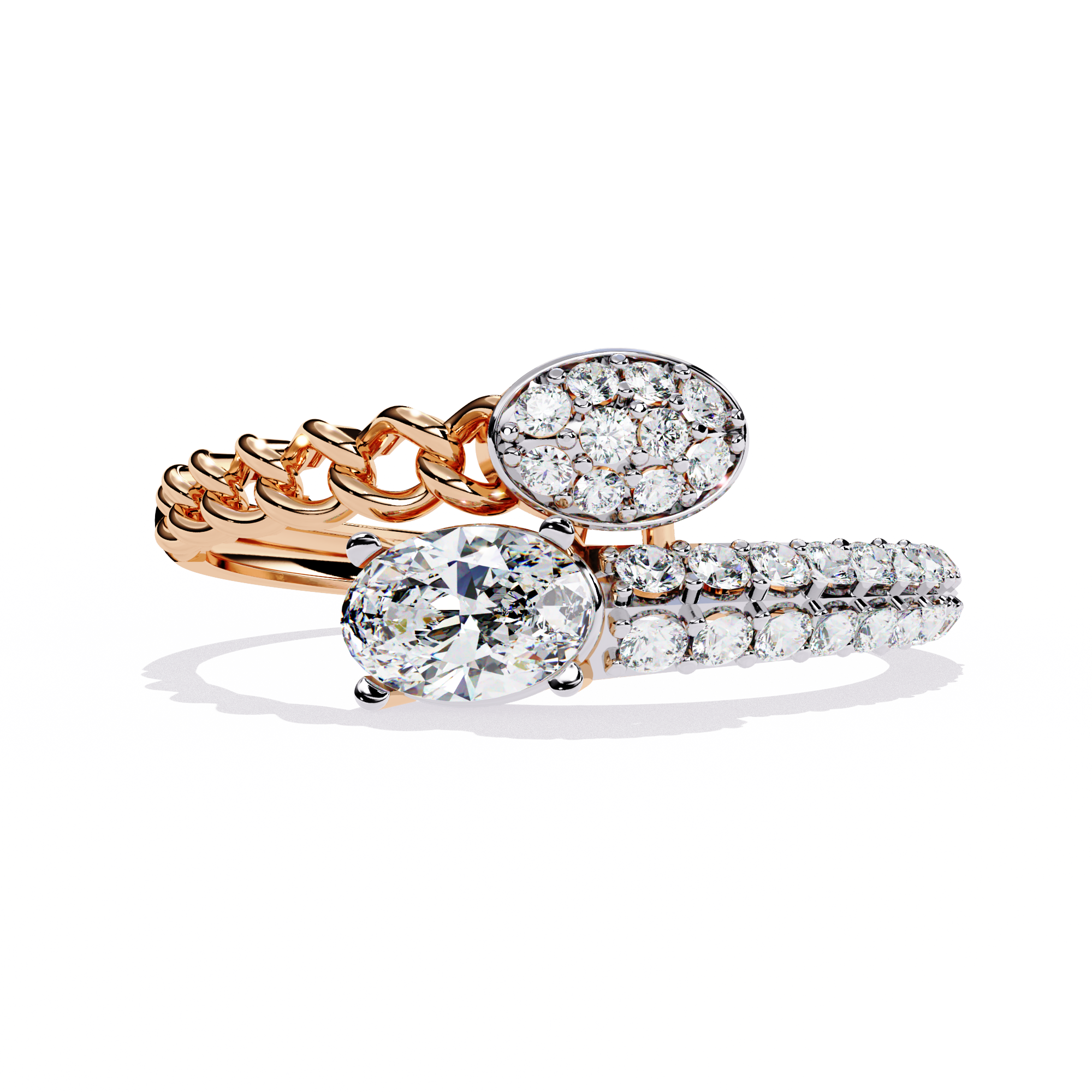 0.62 CT NOVA DUAL HALO BAND
