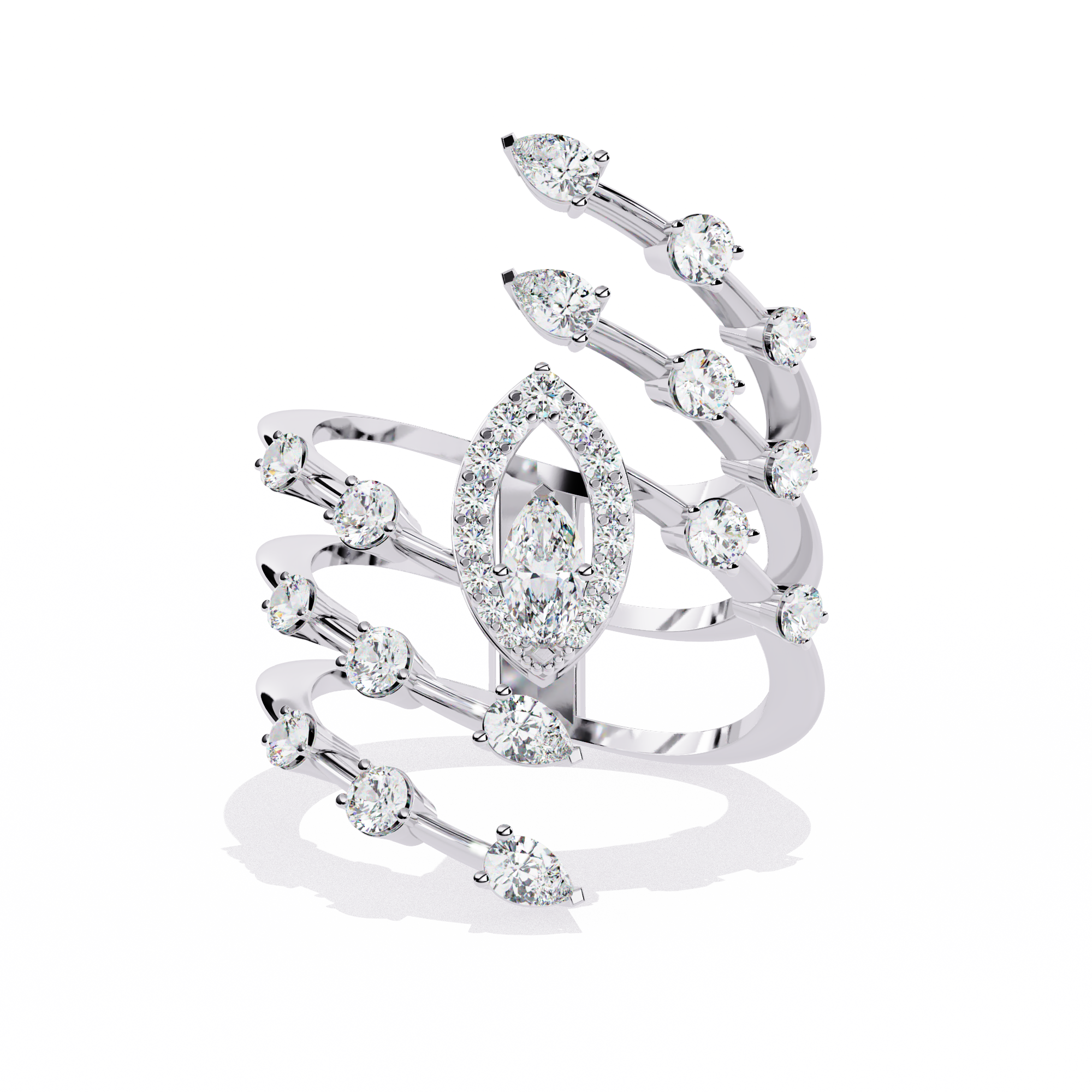 1.17 CT STELLAR CREST BAND 18K