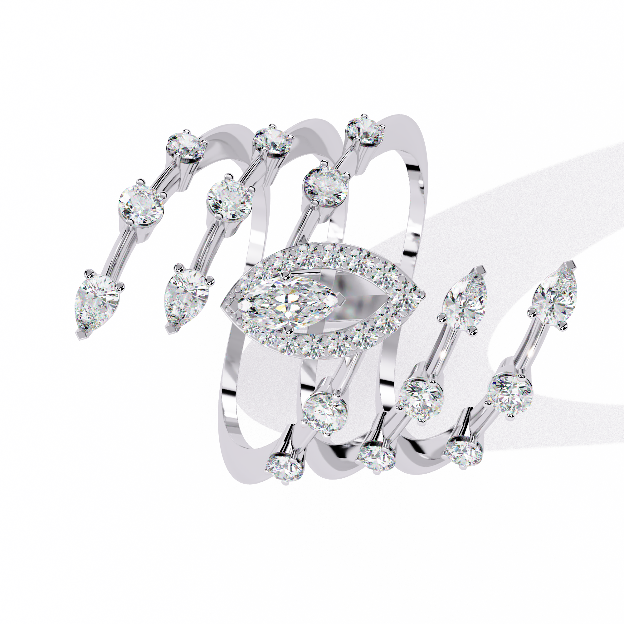1.17 CT STELLAR CREST BAND 18K