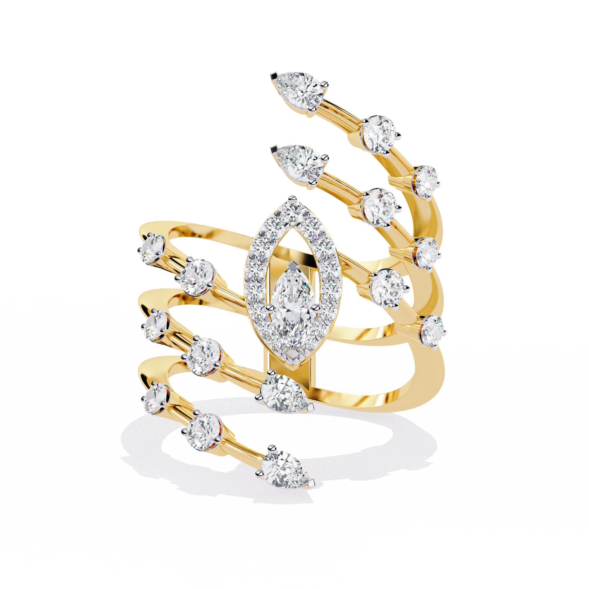 1.17 CT STELLAR CREST BAND 18K