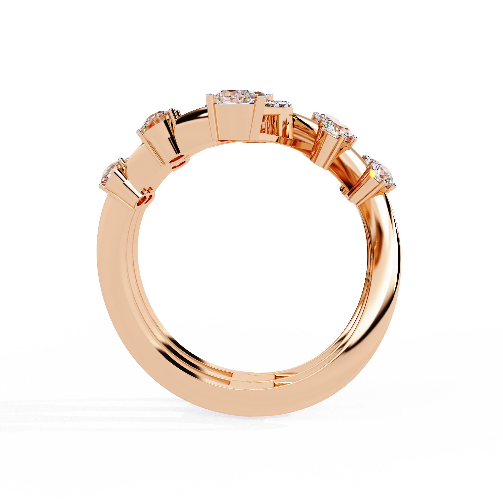 1.17 CT STELLAR CREST BAND 18K