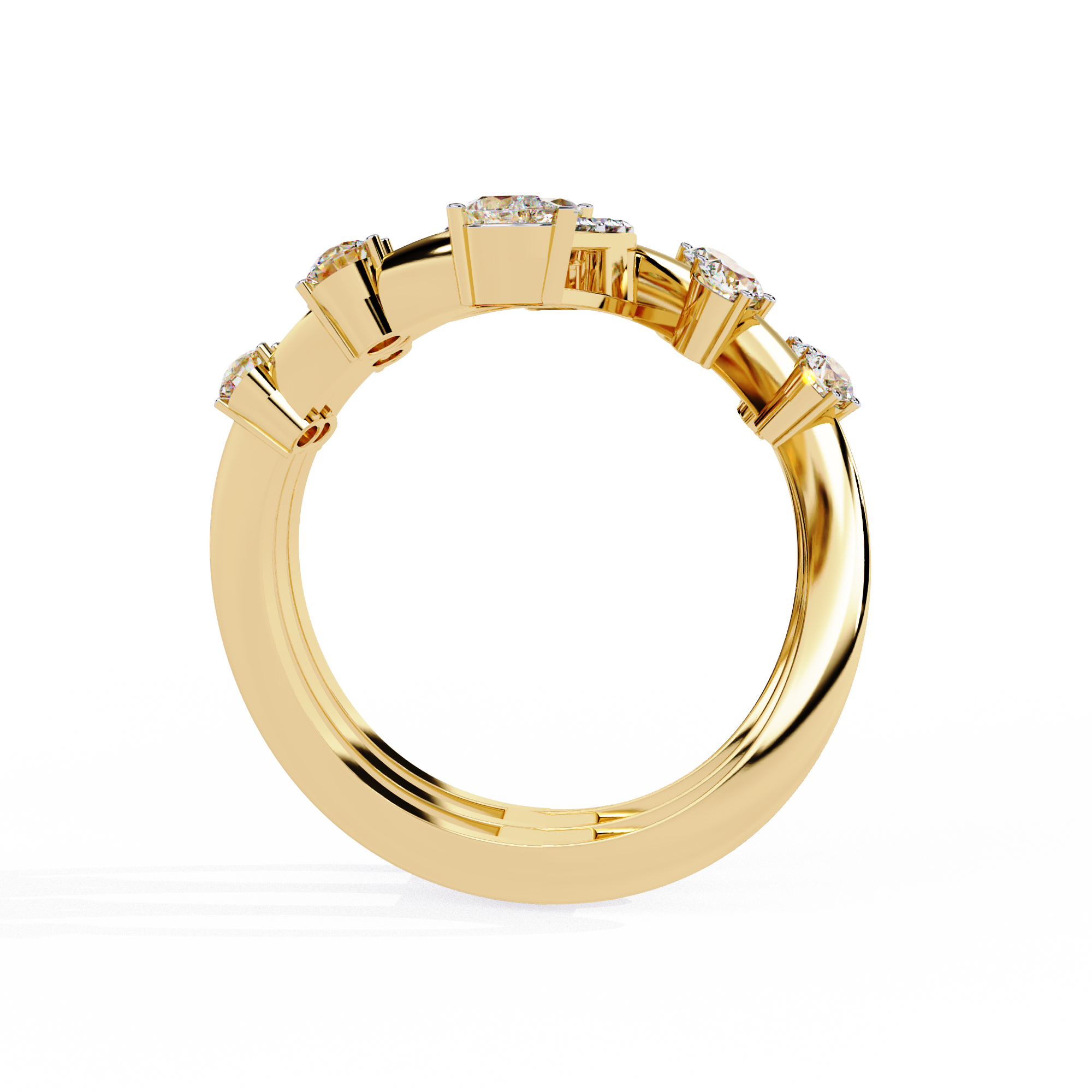 1.17 CT STELLAR CREST BAND 18K