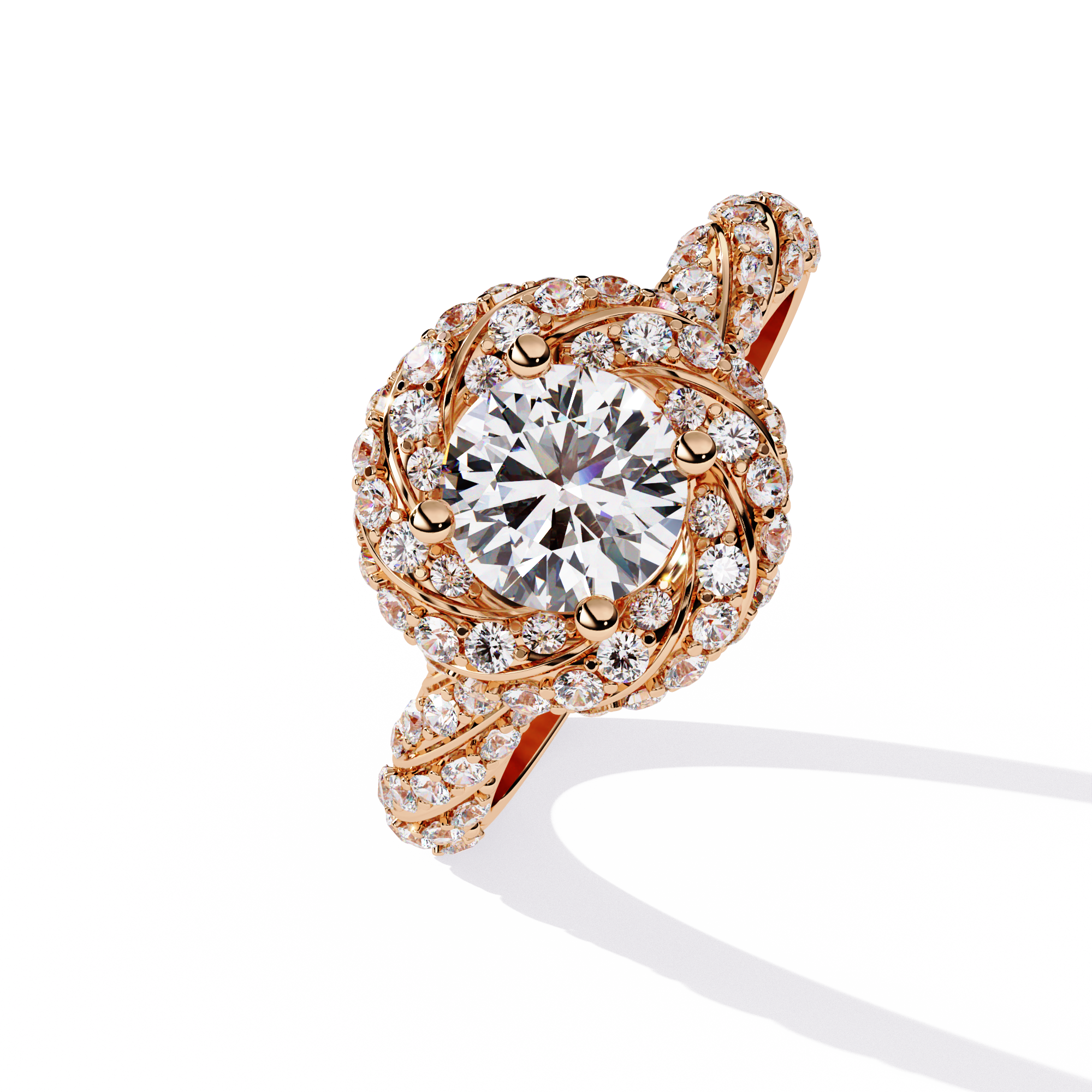 1.44 CT HALO EMBRACE BAND