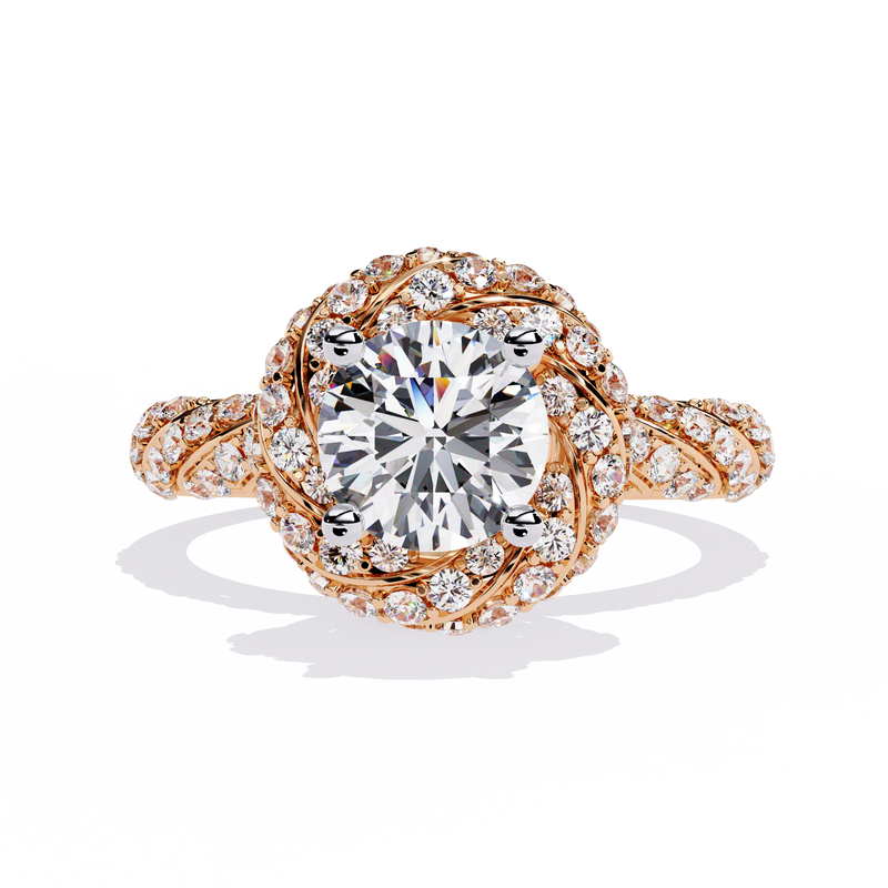 1.44 CT HALO EMBRACE BAND