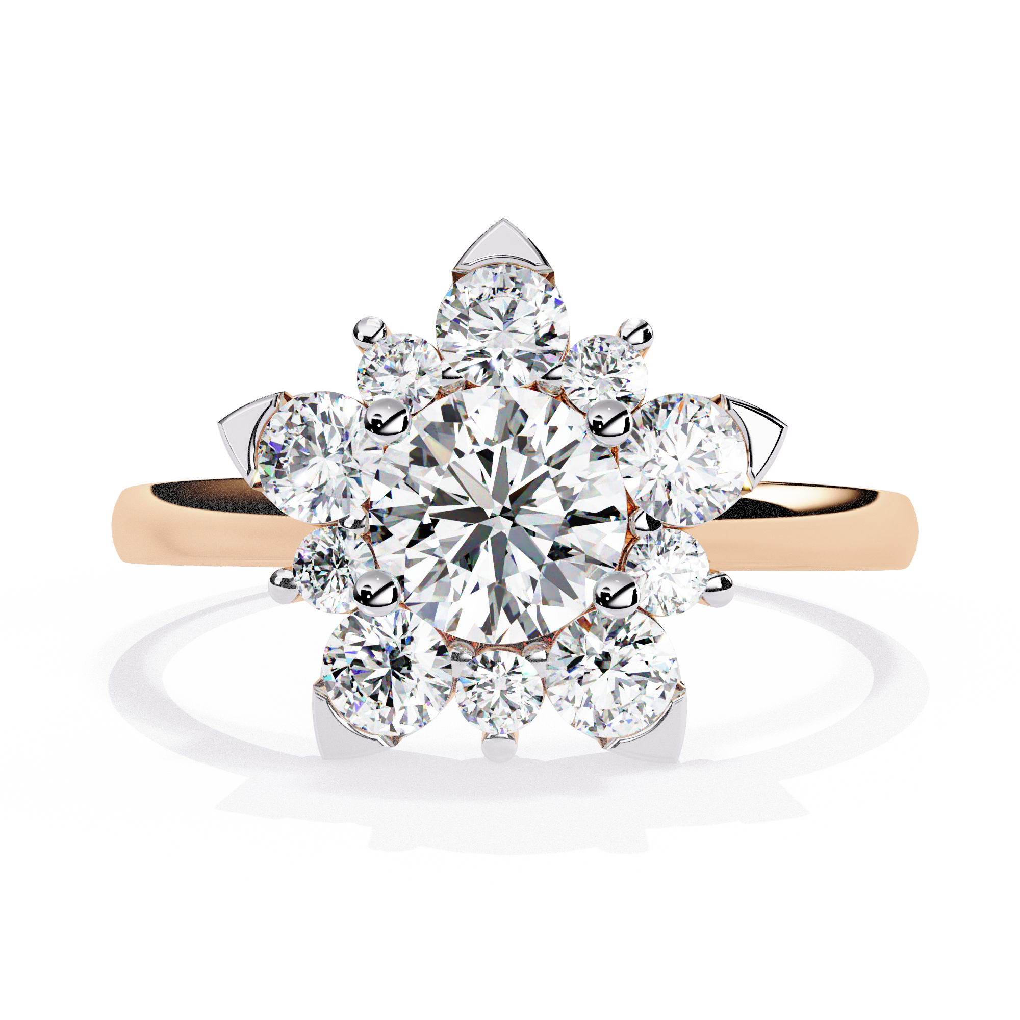 1.20 CT BLOSSOM HALO BAND
