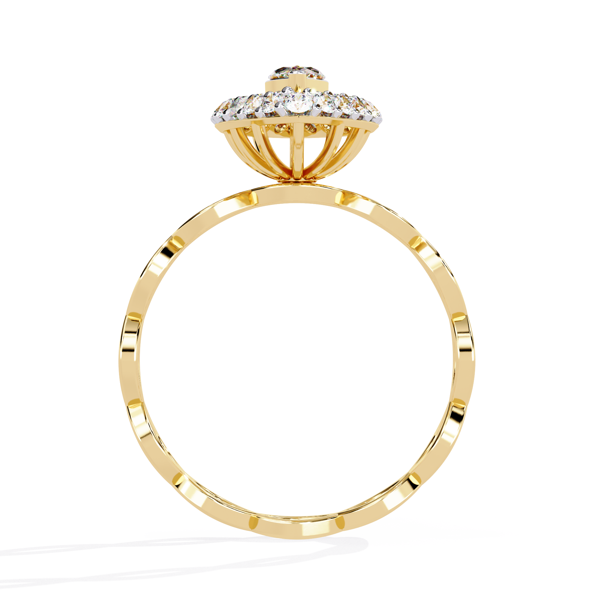 0.56 CT CELESTIAL LATTICE BAND 18K