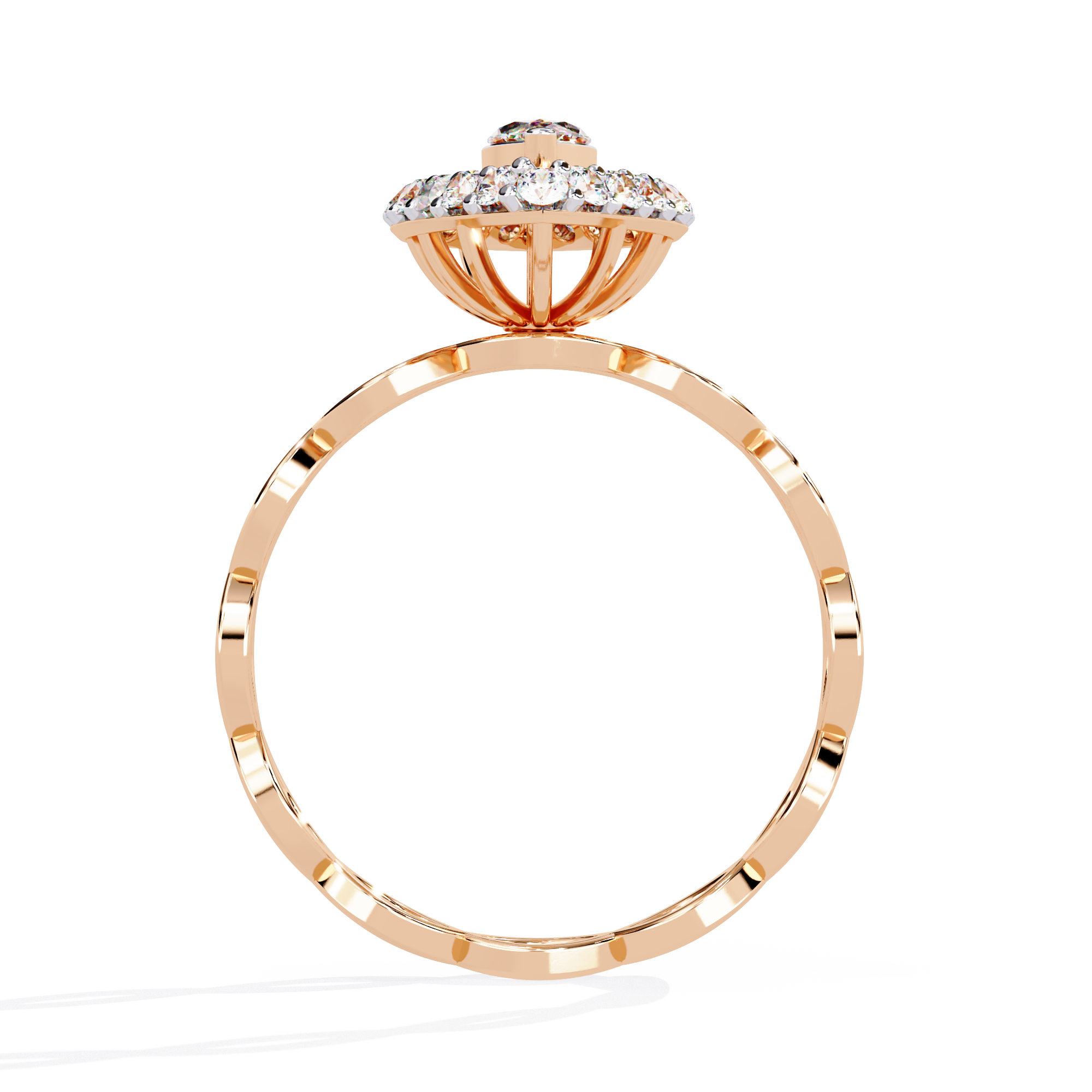 0.56 CT CELESTIAL LATTICE BAND 18K